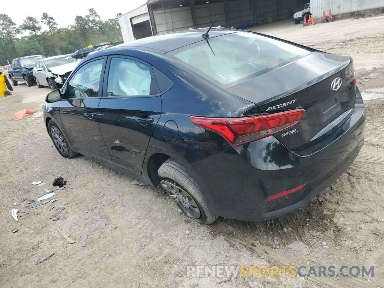 2 fotografías del automóvil dañado 3KPC24A66ME143534 HYUNDAI ACCENT 2021