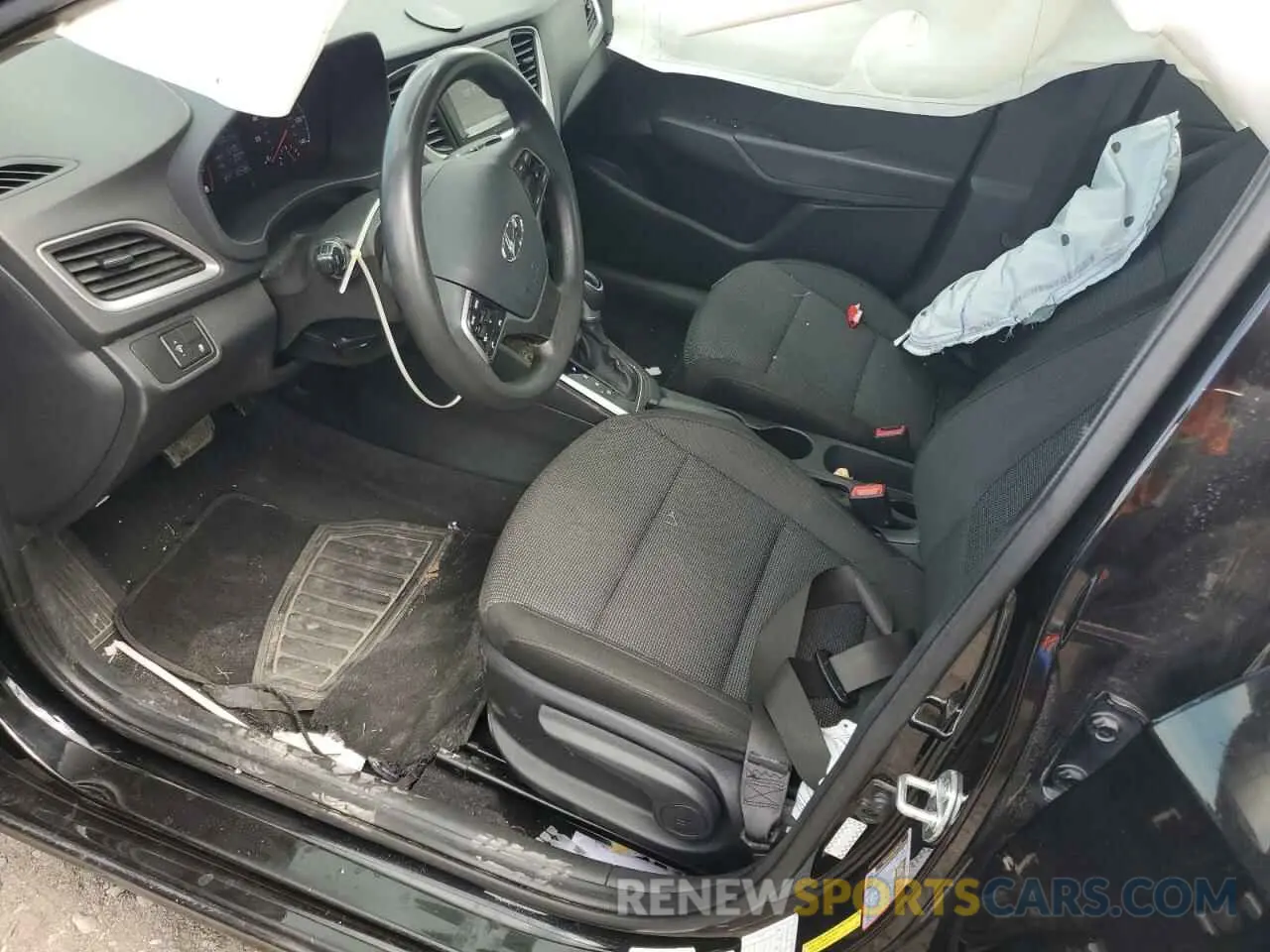 7 fotografías del automóvil dañado 3KPC24A66ME143534 HYUNDAI ACCENT 2021