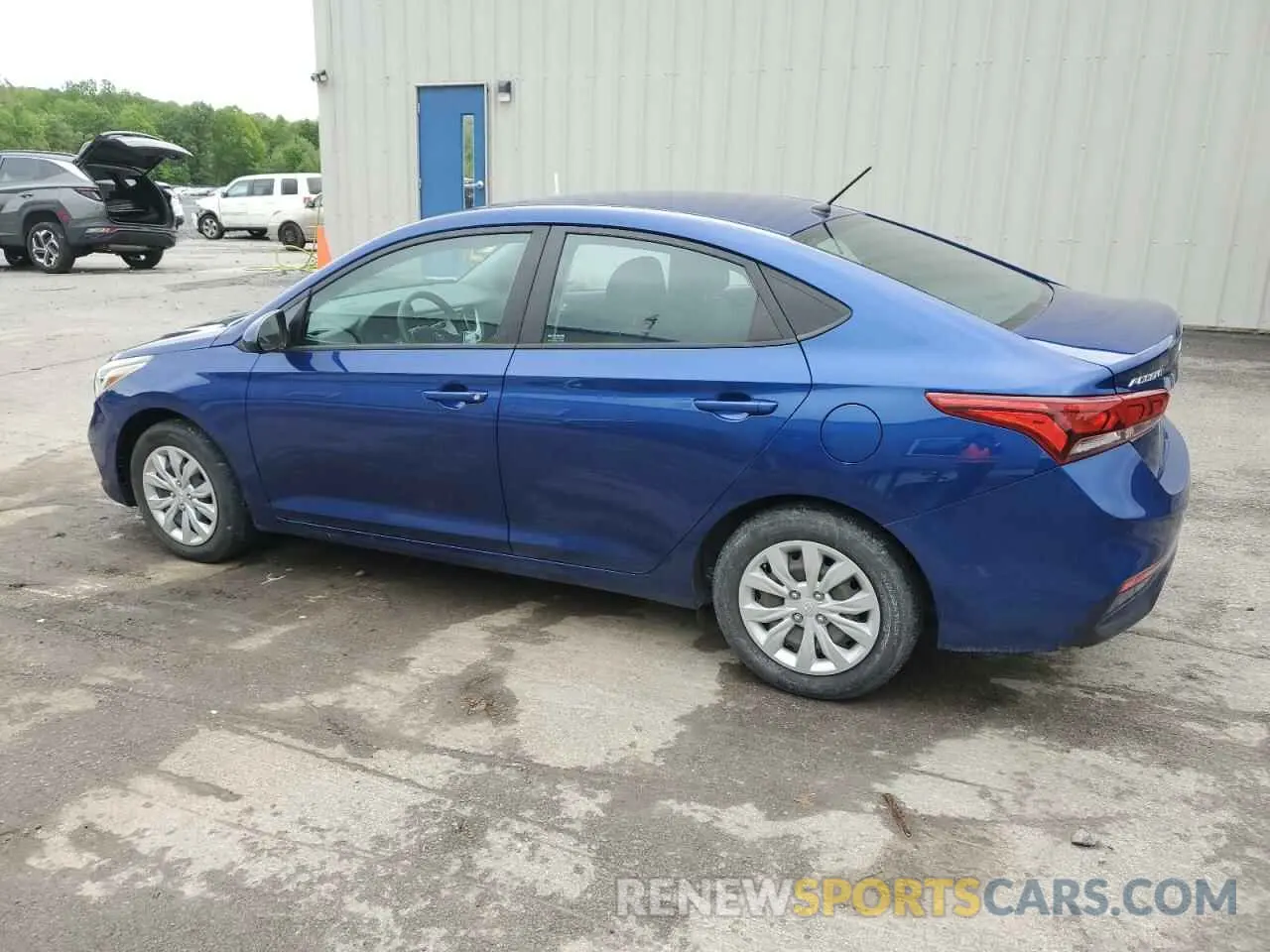 2 fotografías del automóvil dañado 3KPC24A67ME150573 HYUNDAI ACCENT 2021