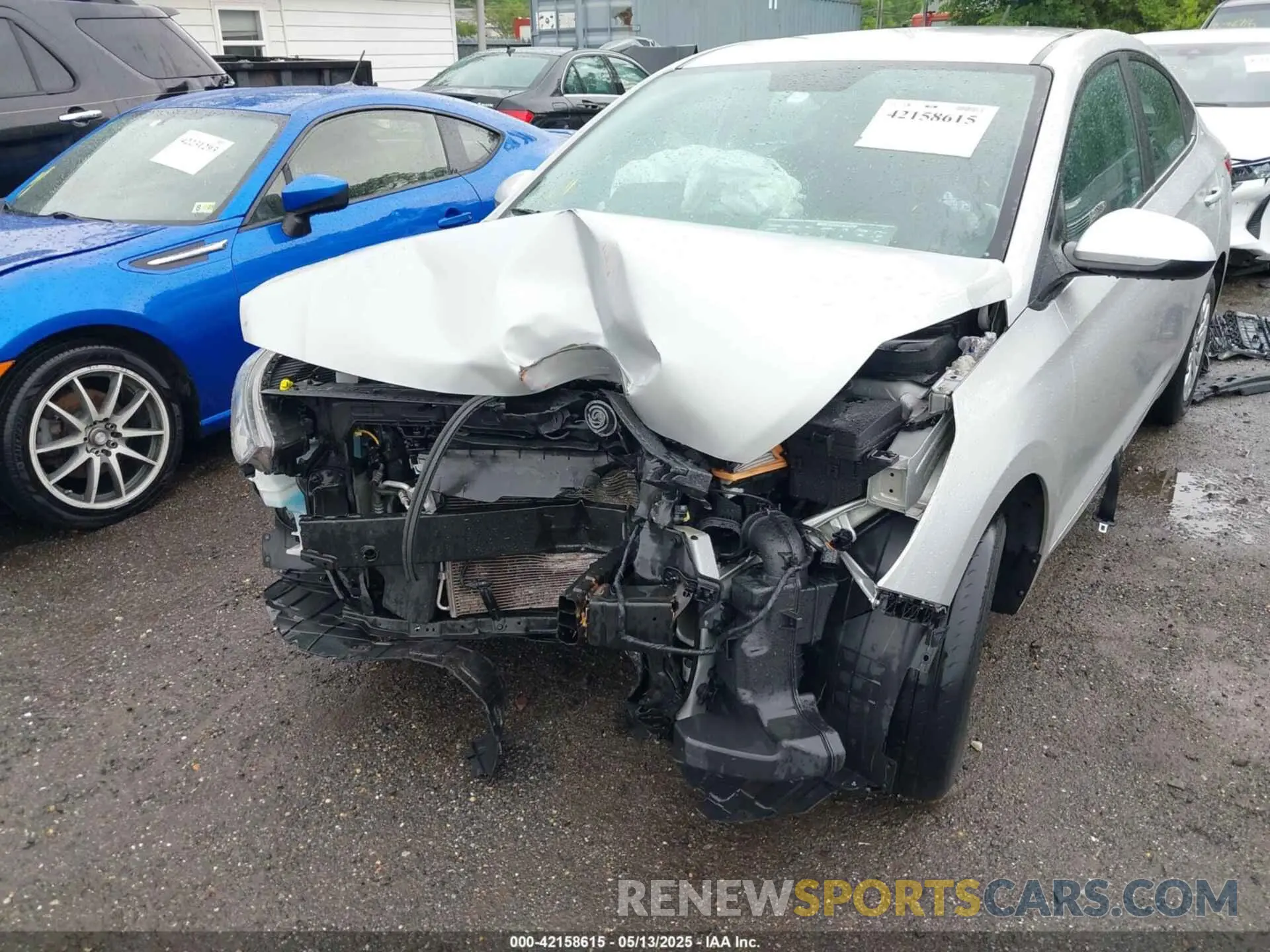 6 fotografías del automóvil dañado 3KPC24A68ME137279 HYUNDAI ACCENT 2021