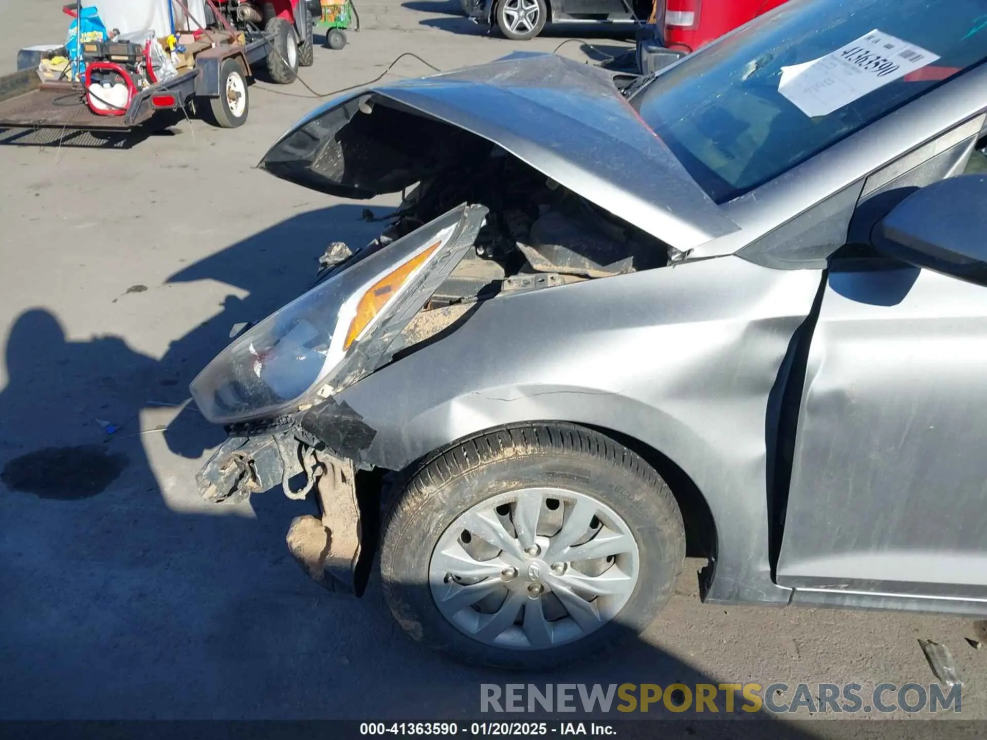 6 fotografías del automóvil dañado 3KPC24A68ME146936 HYUNDAI ACCENT 2021