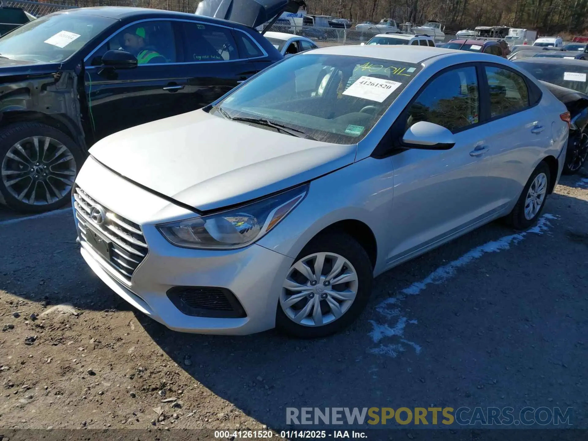 2 fotografías del automóvil dañado 3KPC24A69ME128672 HYUNDAI ACCENT 2021