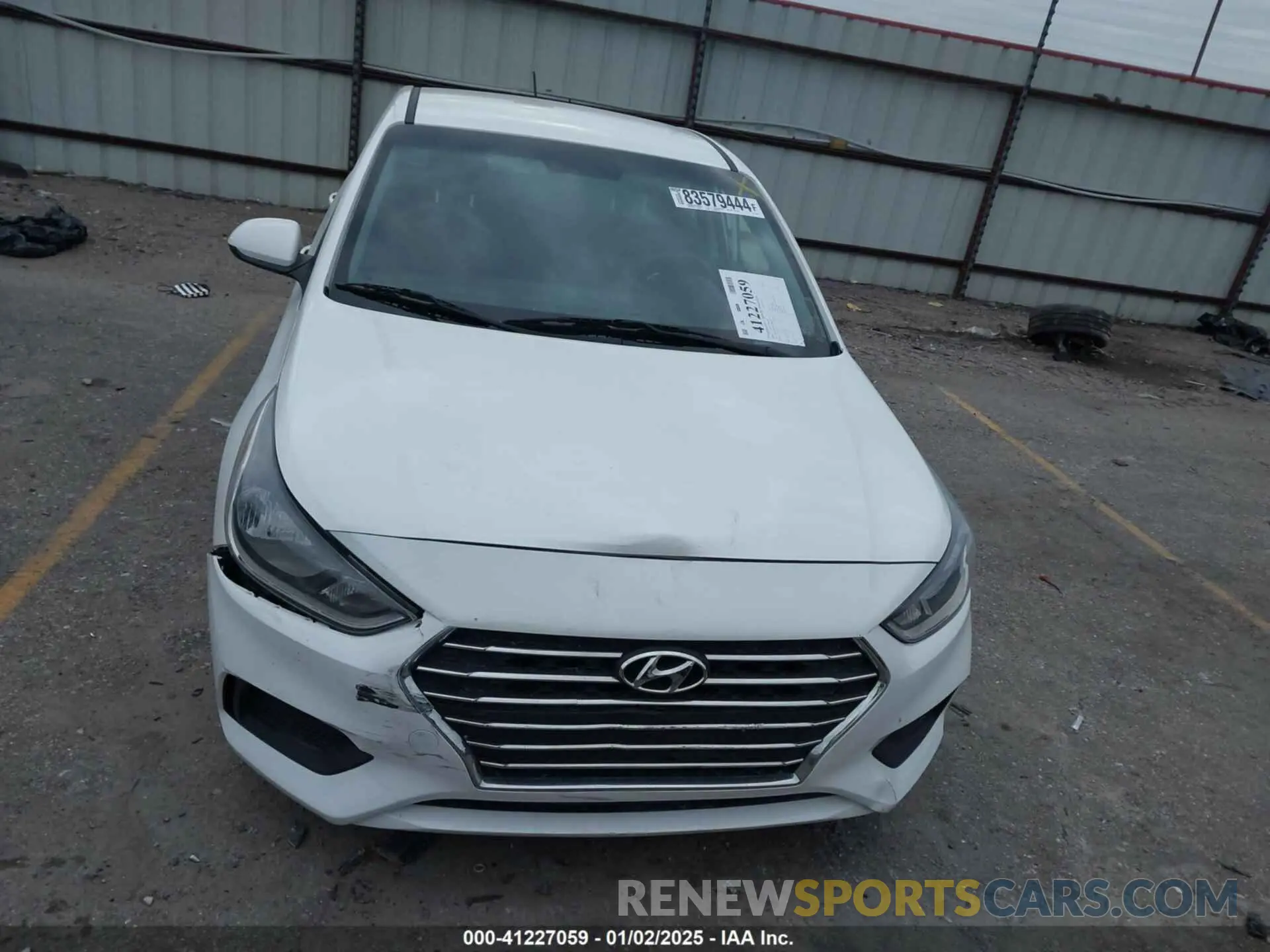 12 fotografías del automóvil dañado 3KPC24A69ME130602 HYUNDAI ACCENT 2021