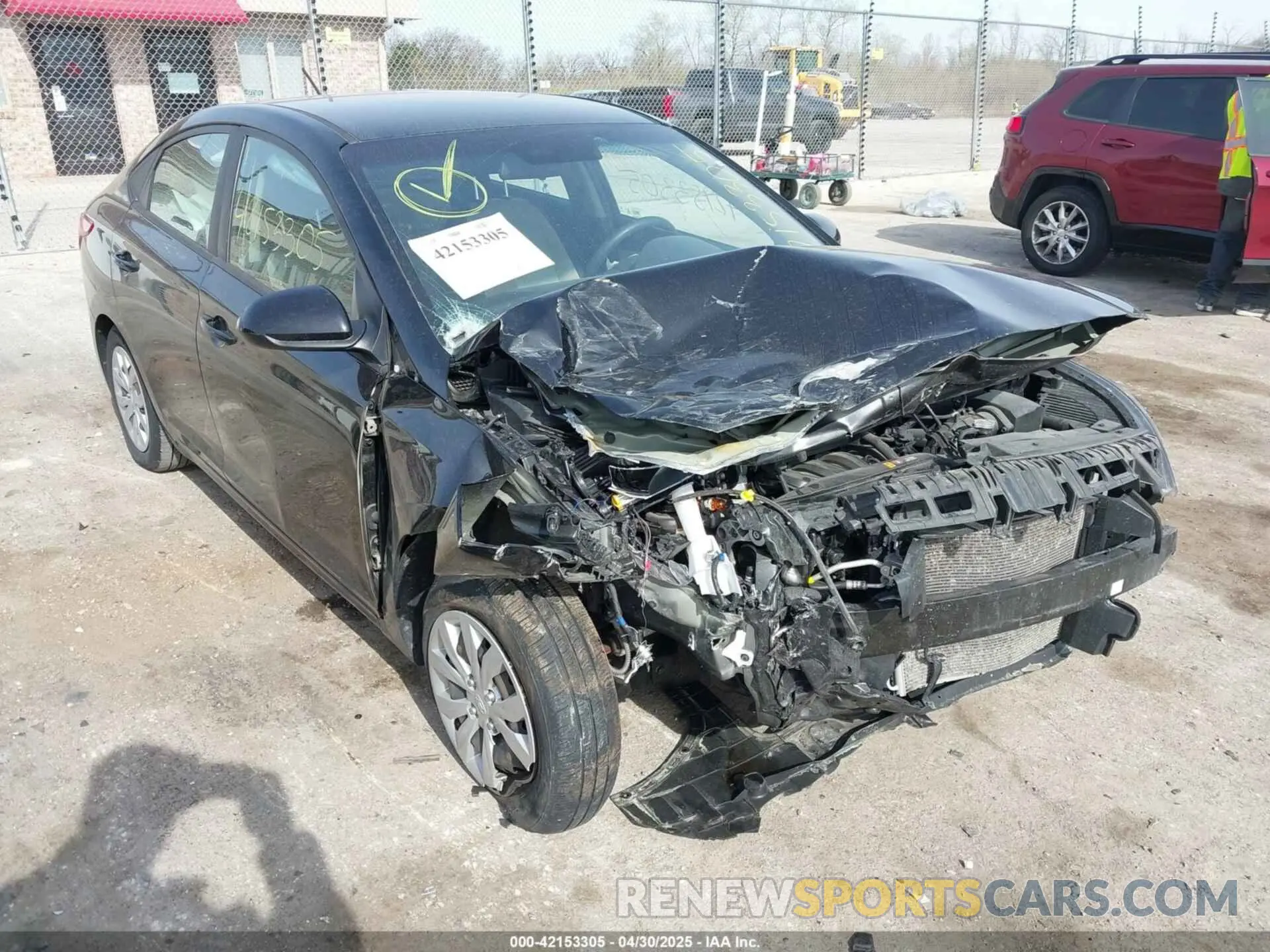 6 fotografías del automóvil dañado 3KPC24A69ME135802 HYUNDAI ACCENT 2021