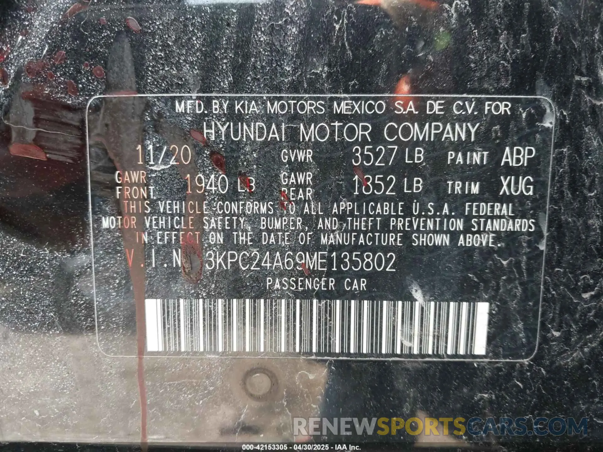 9 fotografías del automóvil dañado 3KPC24A69ME135802 HYUNDAI ACCENT 2021