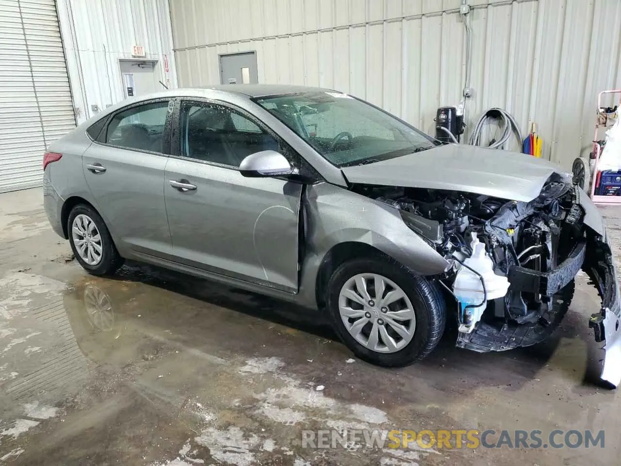 4 fotografías del automóvil dañado 3KPC24A69ME143320 HYUNDAI ACCENT 2021