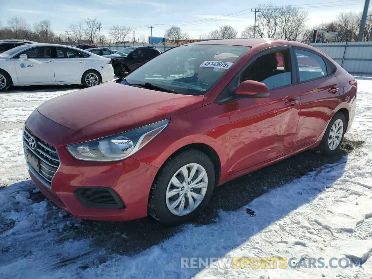1 fotografías del automóvil dañado 3KPC24A69ME144371 HYUNDAI ACCENT 2021