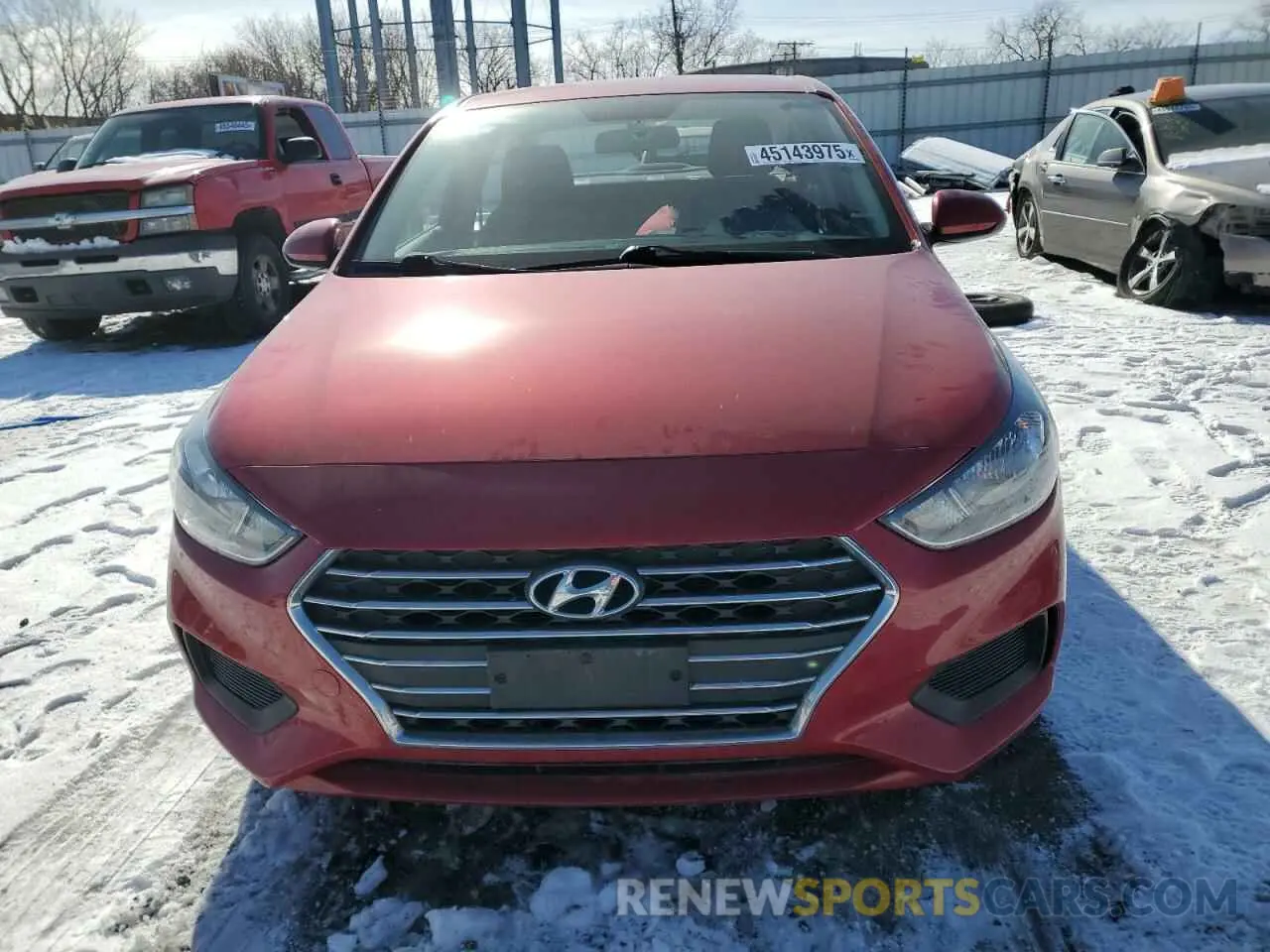 5 fotografías del automóvil dañado 3KPC24A69ME144371 HYUNDAI ACCENT 2021