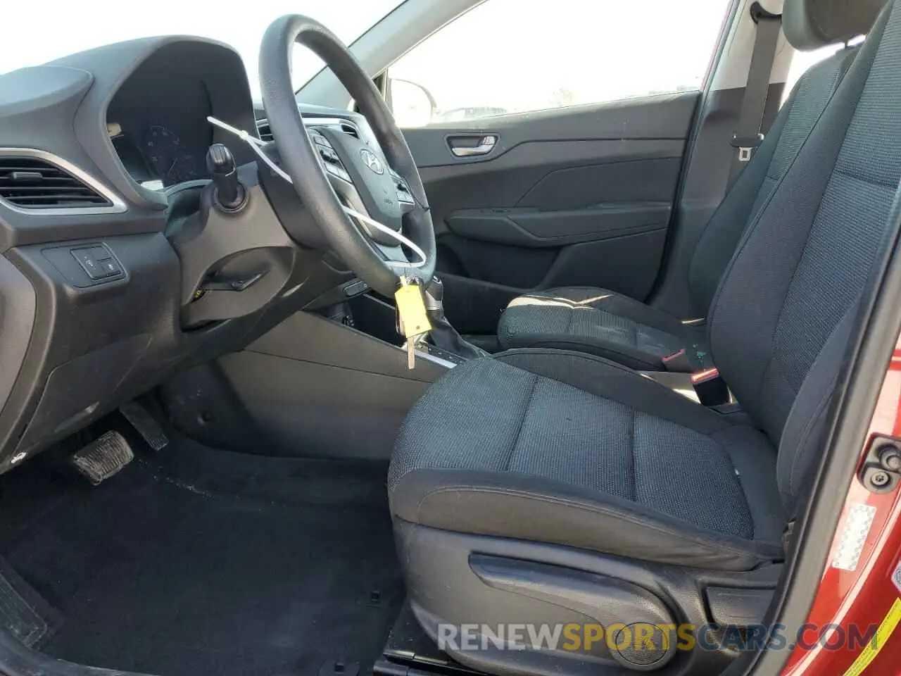 7 fotografías del automóvil dañado 3KPC24A69ME144371 HYUNDAI ACCENT 2021