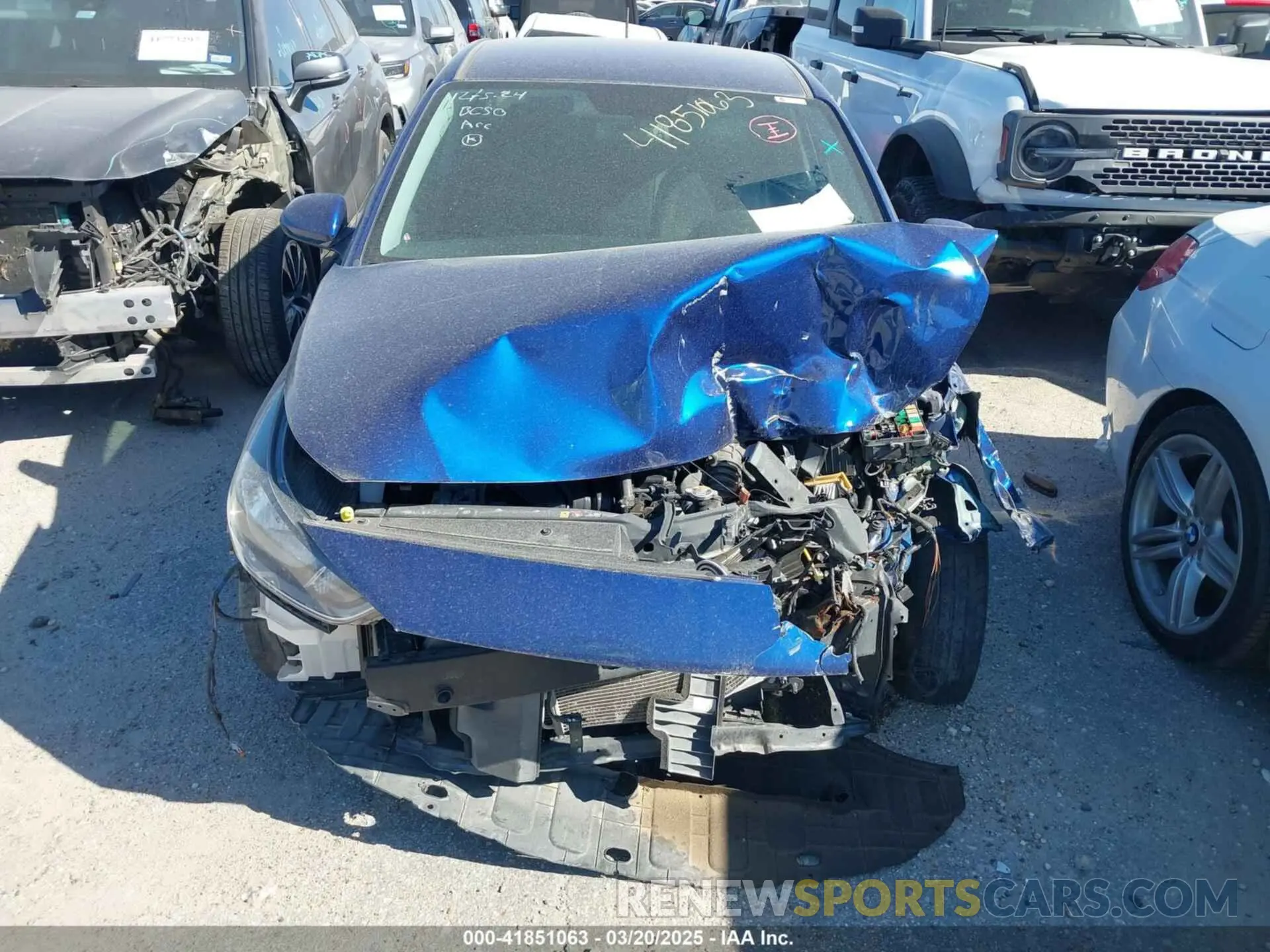 6 fotografías del automóvil dañado 3KPC24A69ME146153 HYUNDAI ACCENT 2021