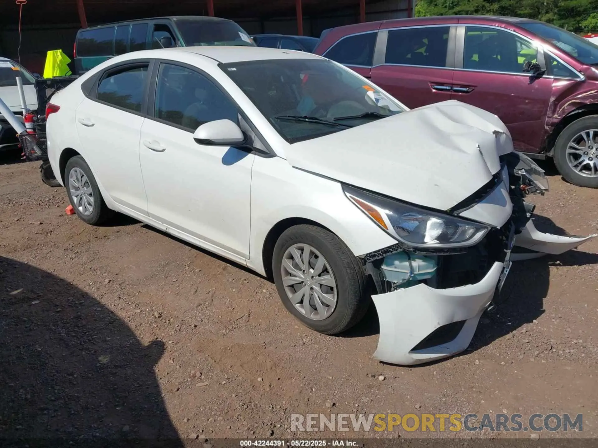 1 fotografías del automóvil dañado 3KPC24A6XME132648 HYUNDAI ACCENT 2021