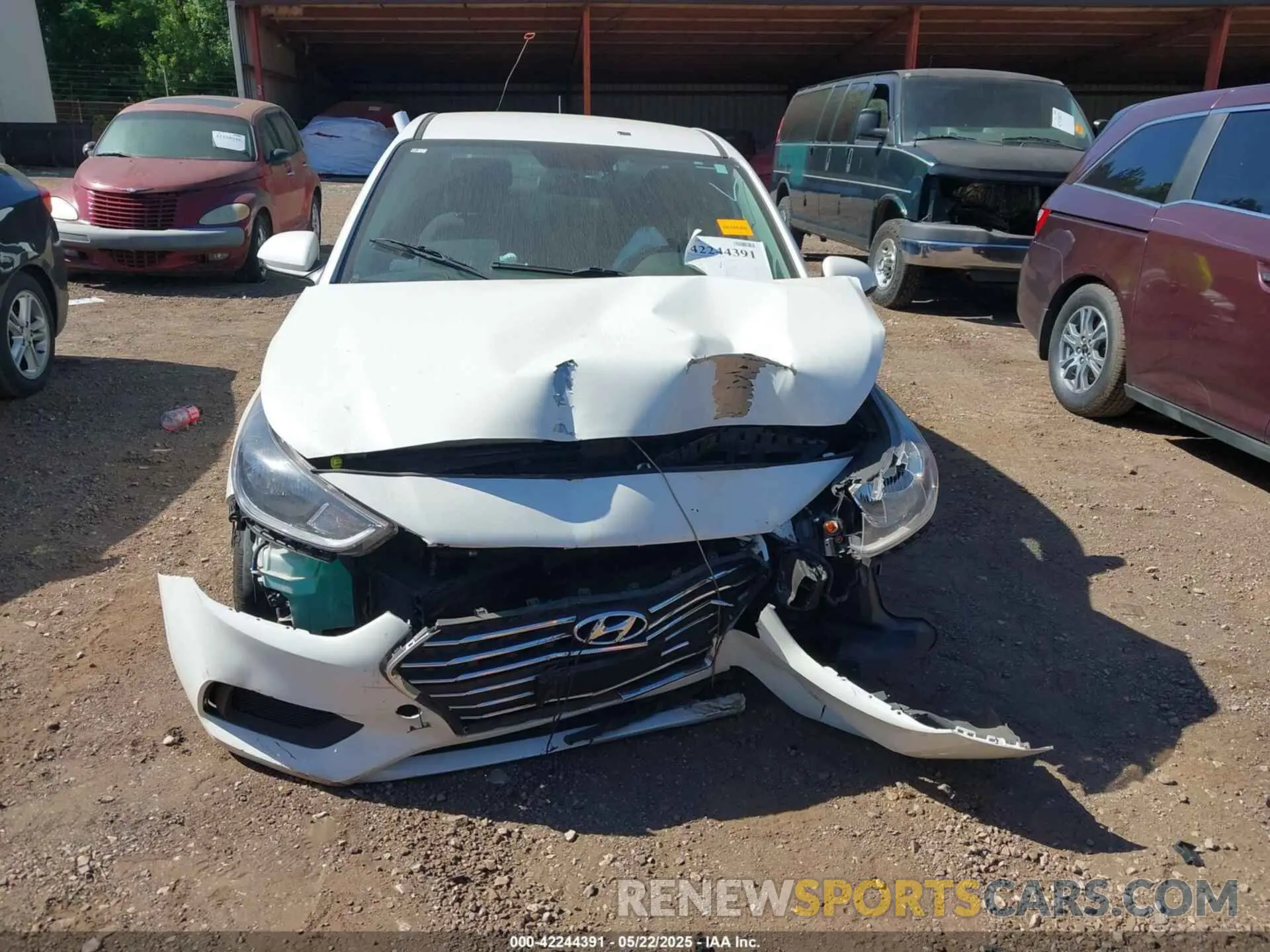 13 fotografías del automóvil dañado 3KPC24A6XME132648 HYUNDAI ACCENT 2021