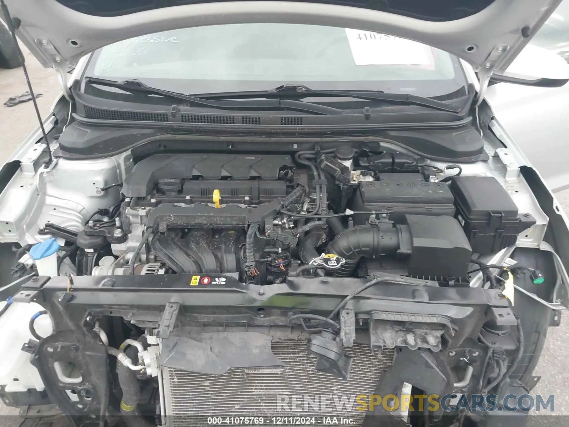 10 fotografías del automóvil dañado 3KPC24A6XME148736 HYUNDAI ACCENT 2021
