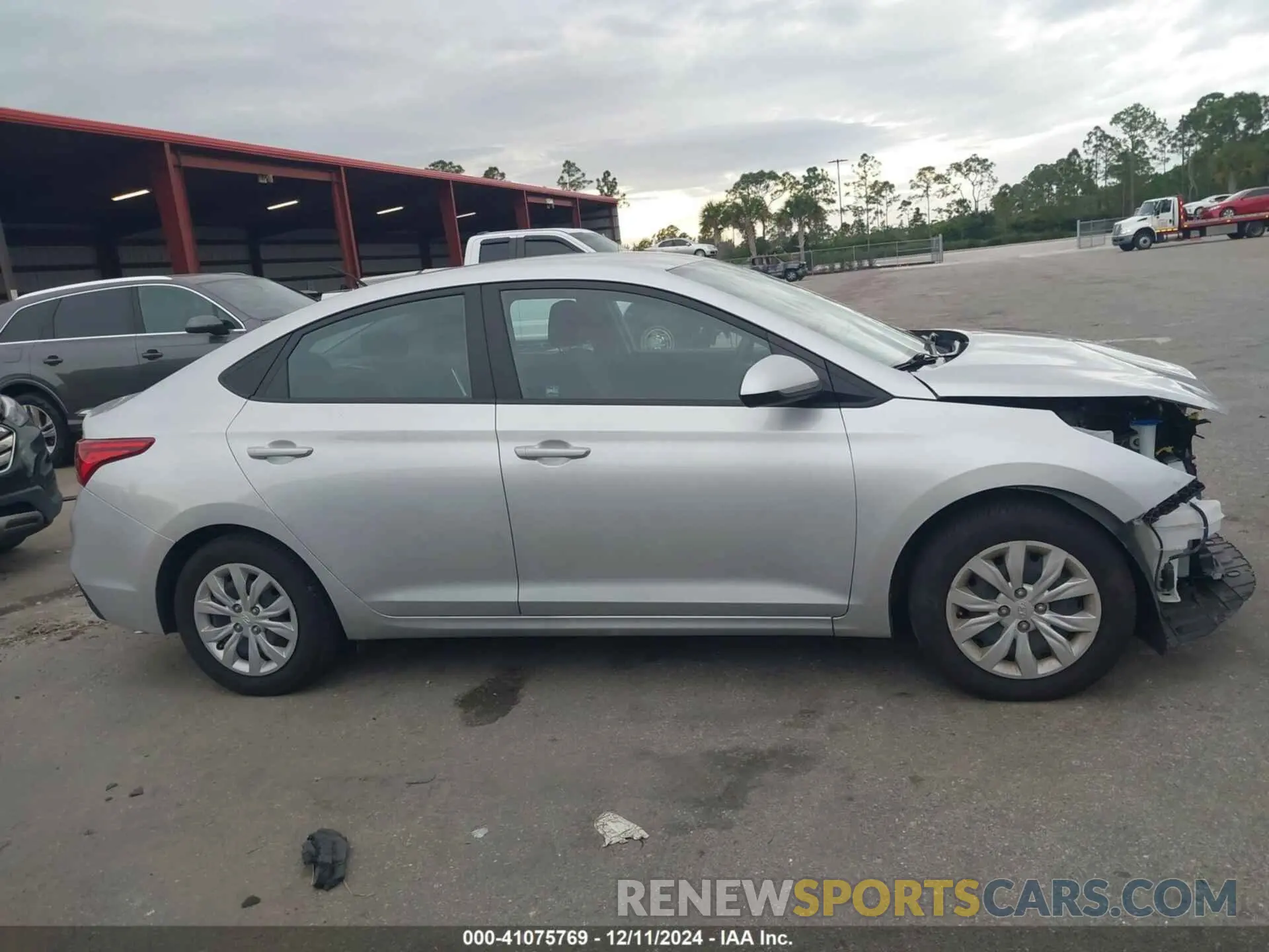 13 fotografías del automóvil dañado 3KPC24A6XME148736 HYUNDAI ACCENT 2021