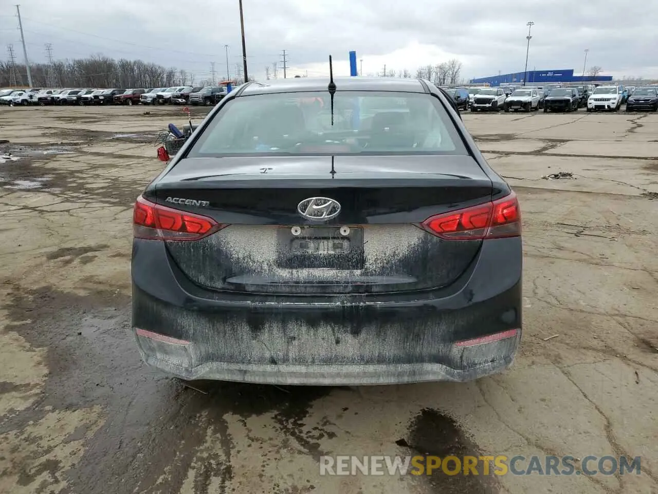 6 fotografías del automóvil dañado 3KPC24A6XME153001 HYUNDAI ACCENT 2021