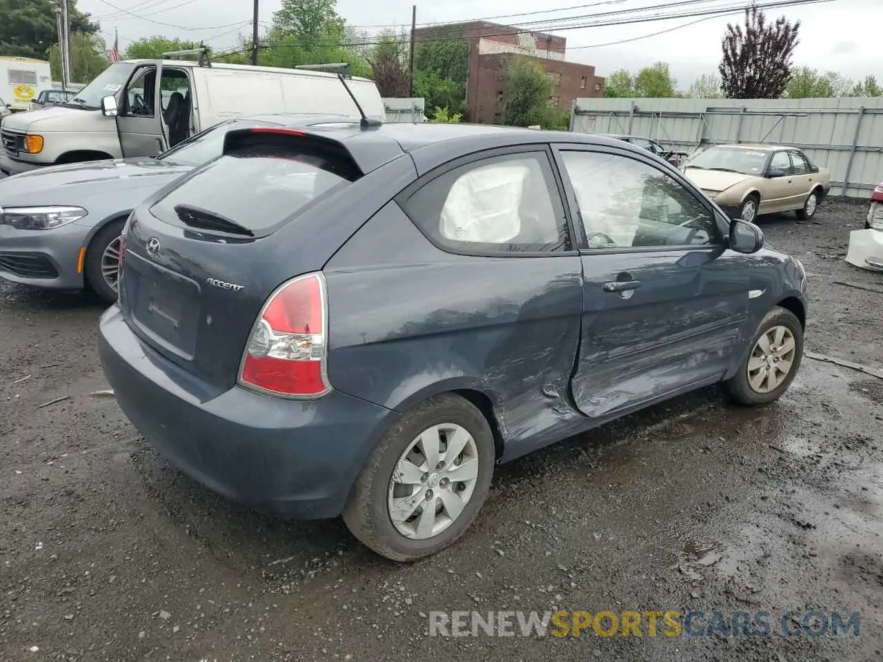 3 fotografías del automóvil dañado KMHCM3AC0BU192989 HYUNDAI ACCENT 2021