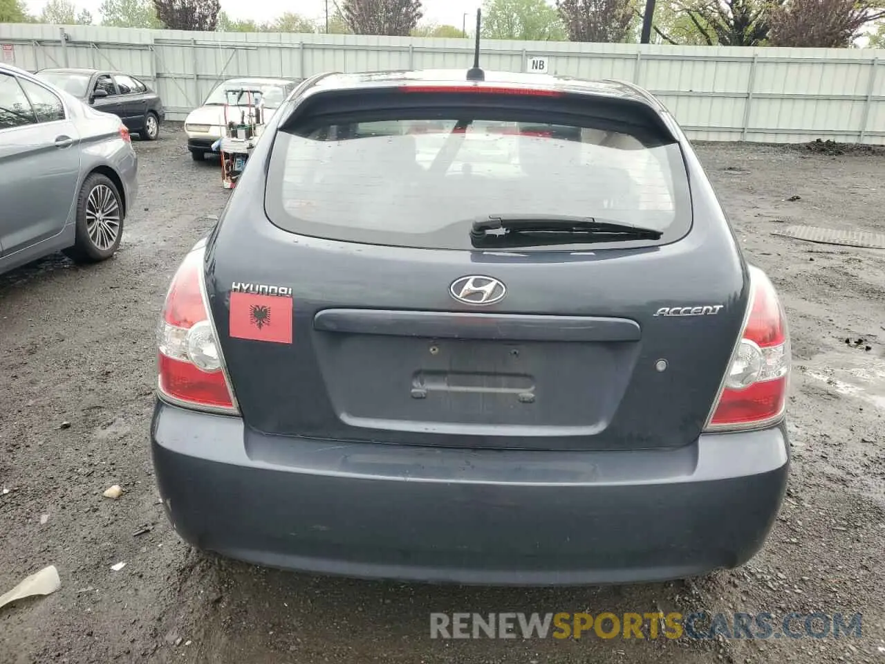 6 fotografías del automóvil dañado KMHCM3AC0BU192989 HYUNDAI ACCENT 2021