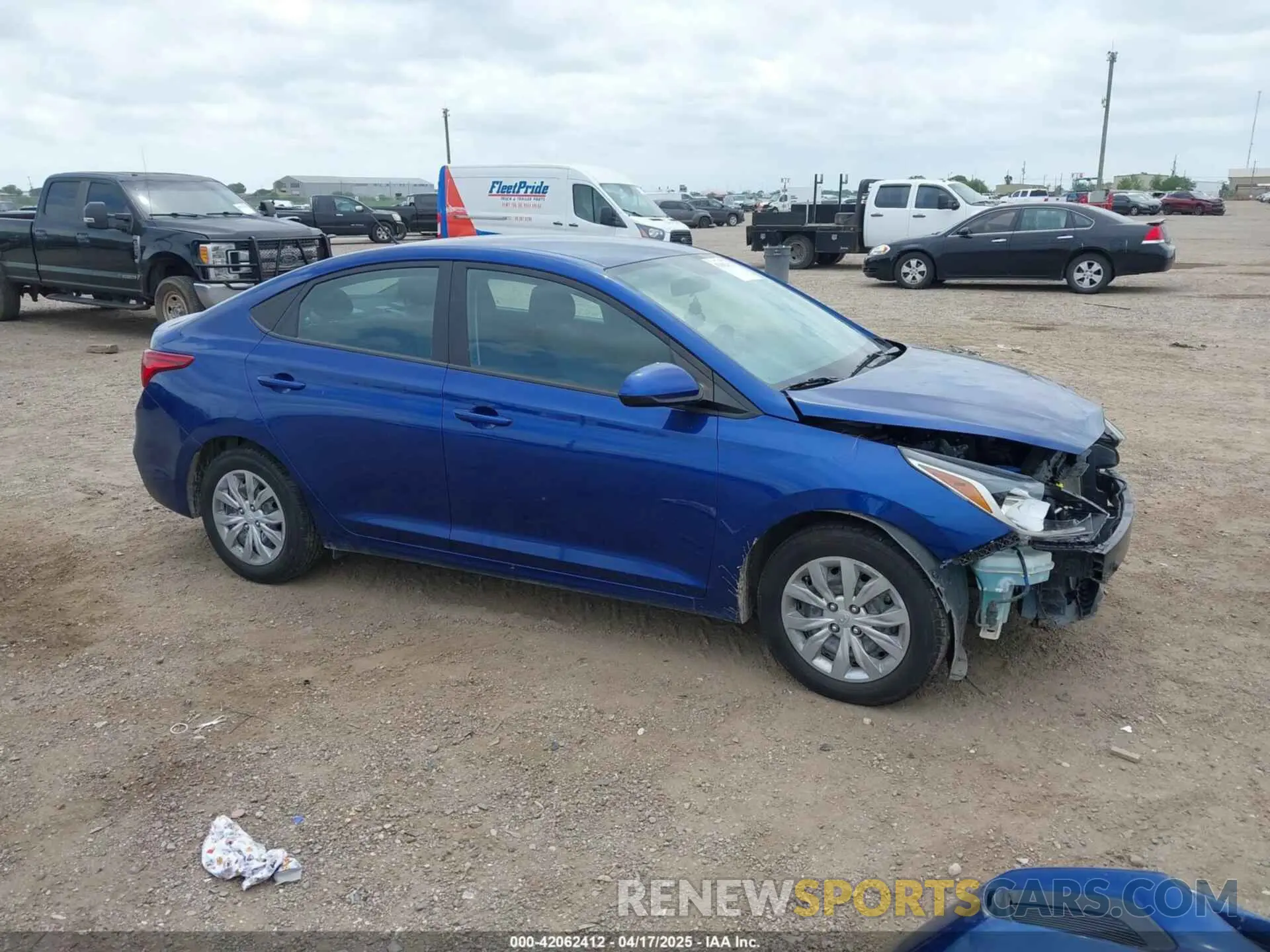 1 fotografías del automóvil dañado 3KPC24A60NE168169 HYUNDAI ACCENT 2022