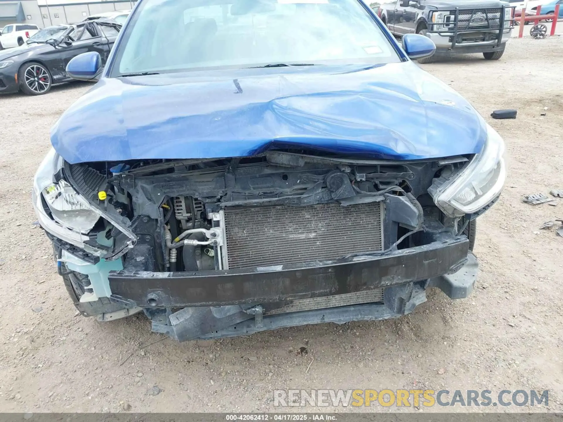6 fotografías del automóvil dañado 3KPC24A60NE168169 HYUNDAI ACCENT 2022