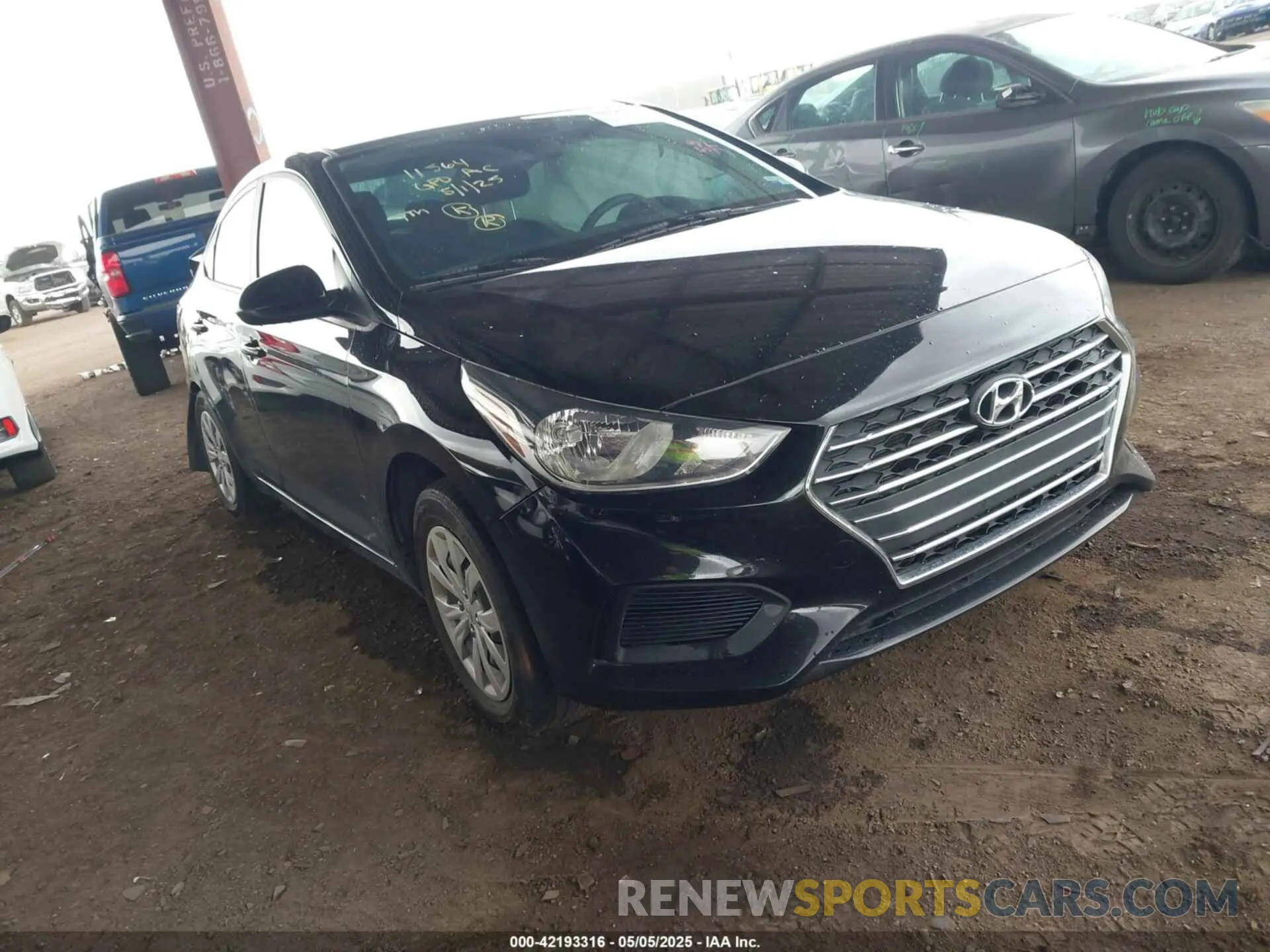 1 fotografías del automóvil dañado 3KPC24A60NE172870 HYUNDAI ACCENT 2022