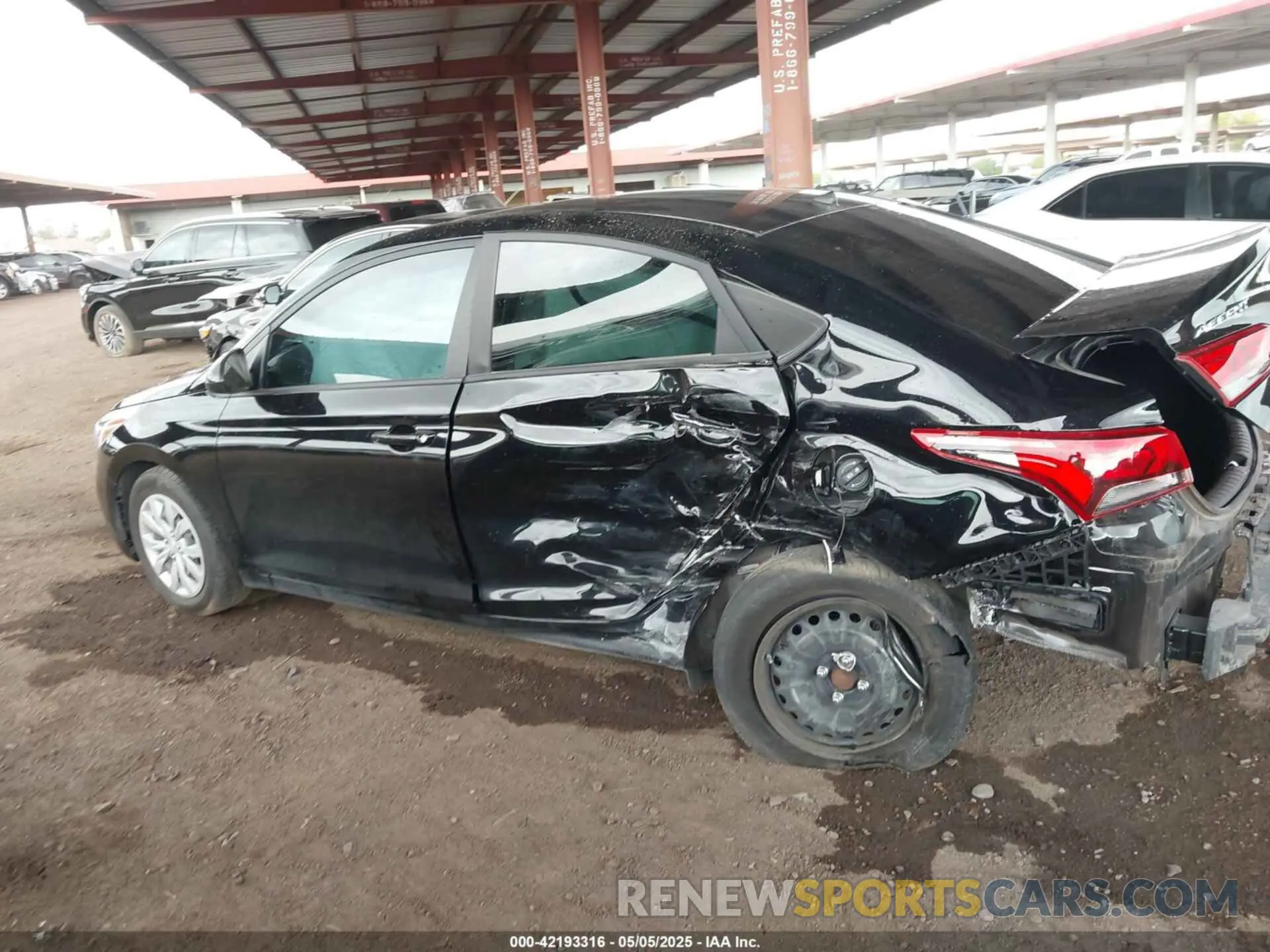 15 fotografías del automóvil dañado 3KPC24A60NE172870 HYUNDAI ACCENT 2022