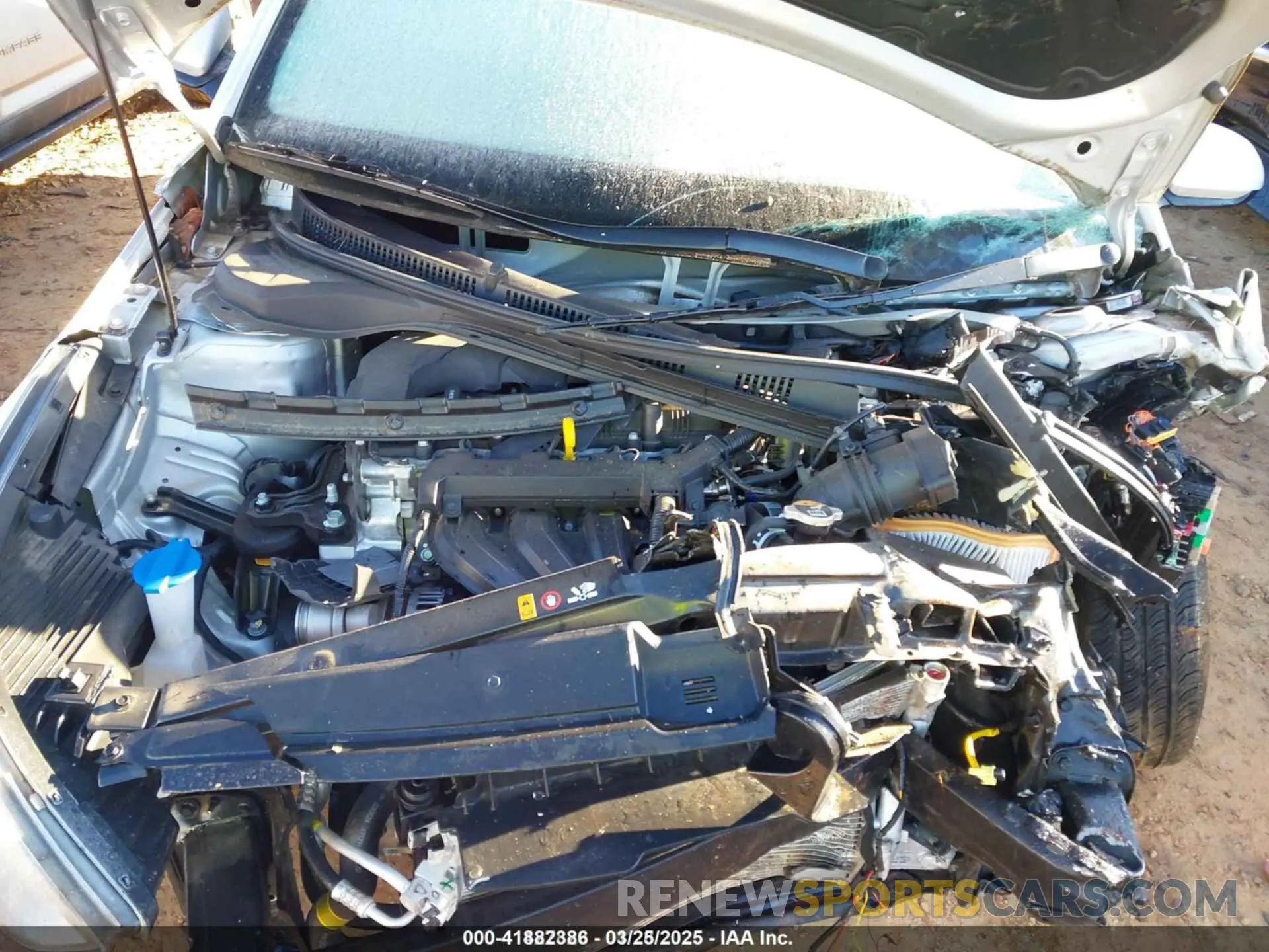 10 fotografías del automóvil dañado 3KPC24A60NE178751 HYUNDAI ACCENT 2022