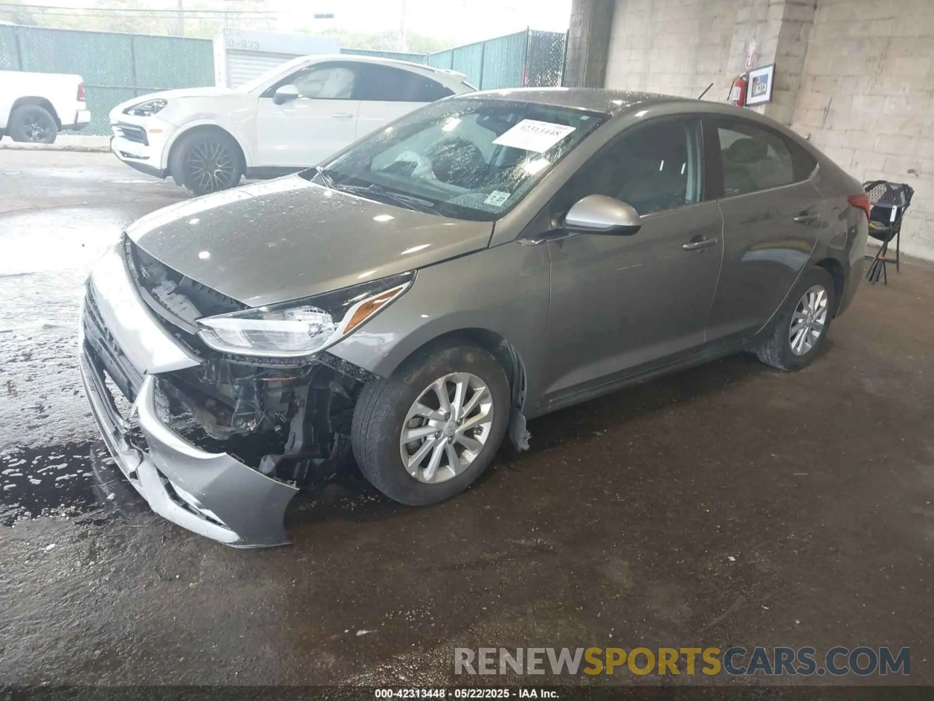 2 fotografías del automóvil dañado 3KPC24A60NE179043 HYUNDAI ACCENT 2022