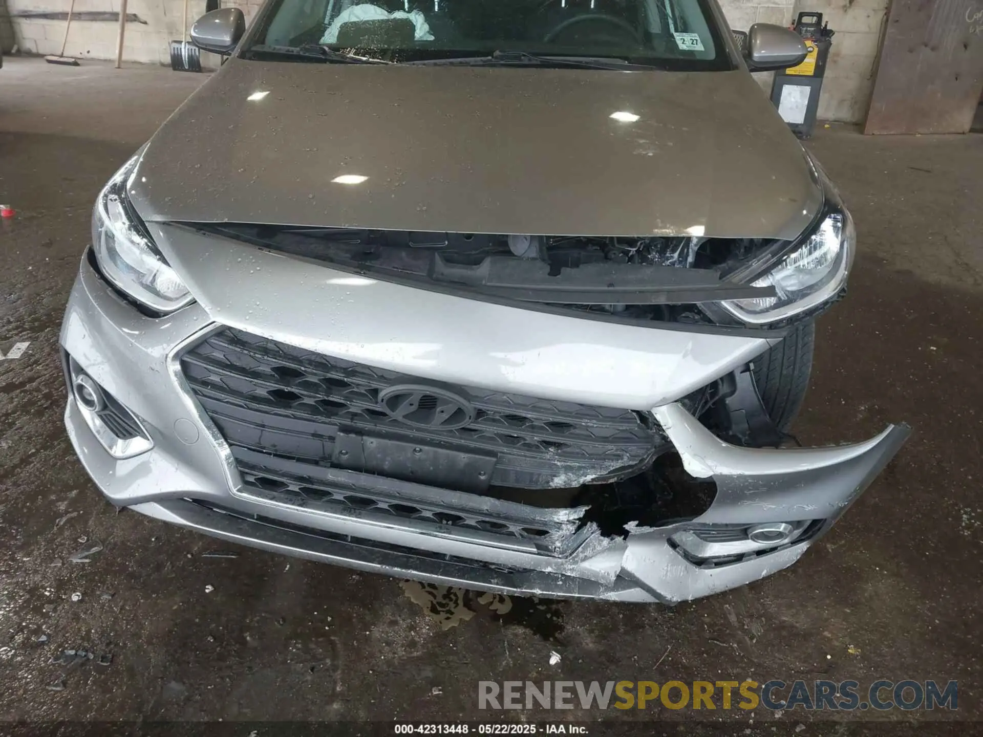 6 fotografías del automóvil dañado 3KPC24A60NE179043 HYUNDAI ACCENT 2022