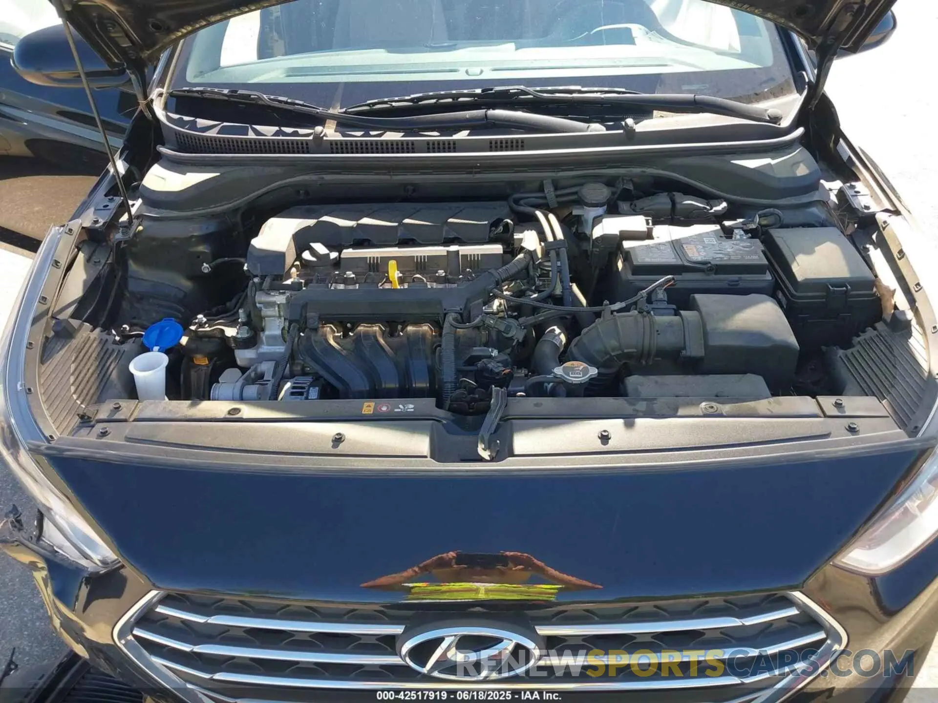 10 fotografías del automóvil dañado 3KPC24A60NE181293 HYUNDAI ACCENT 2022