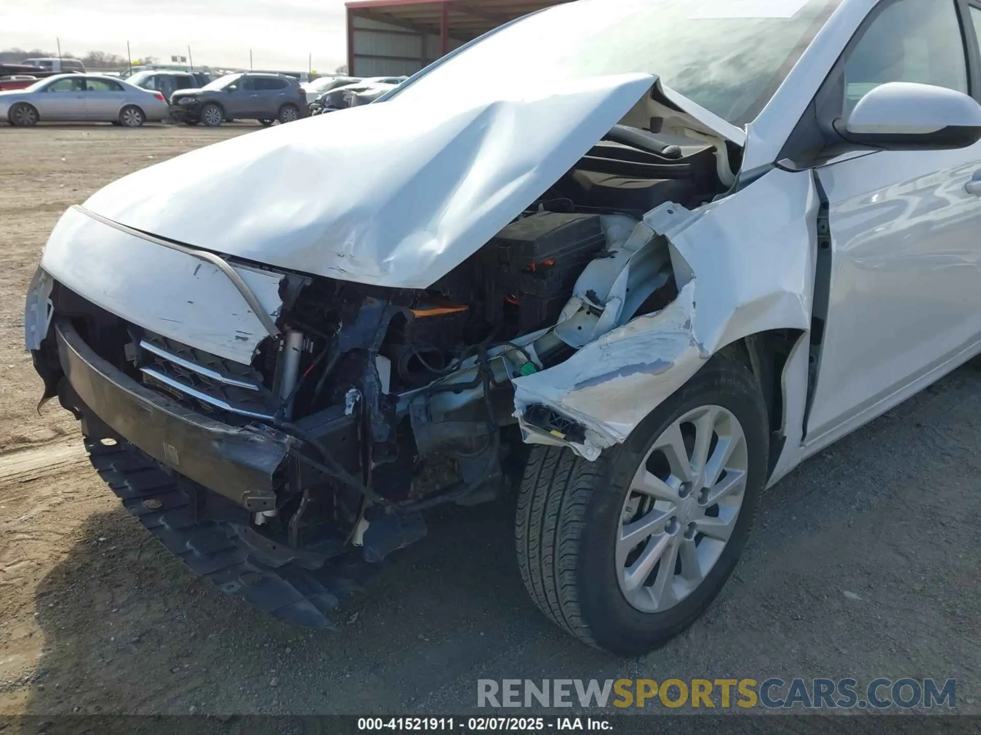 18 fotografías del automóvil dañado 3KPC24A60NE190169 HYUNDAI ACCENT 2022
