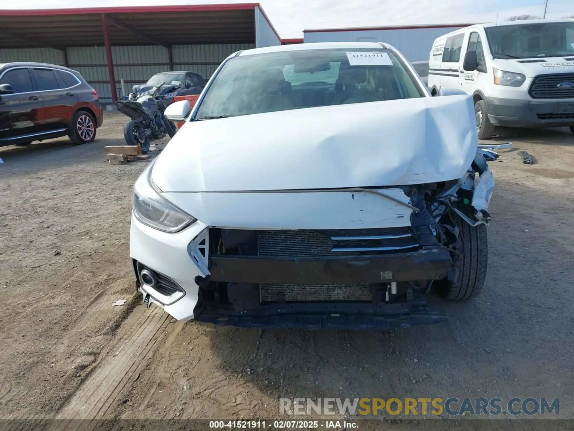 6 fotografías del automóvil dañado 3KPC24A60NE190169 HYUNDAI ACCENT 2022