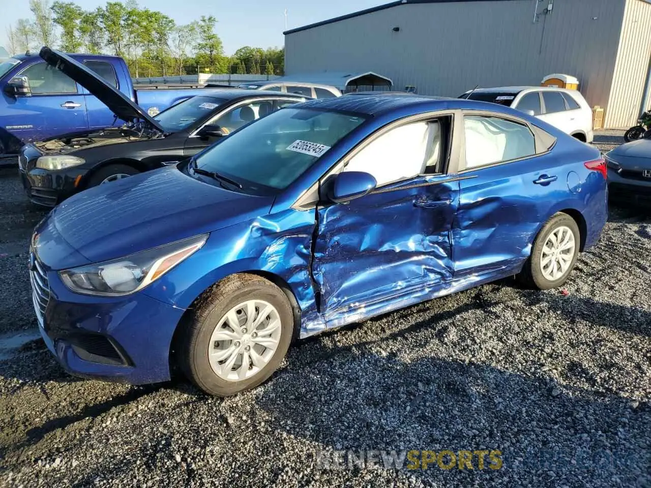 1 fotografías del automóvil dañado 3KPC24A61NE183277 HYUNDAI ACCENT 2022