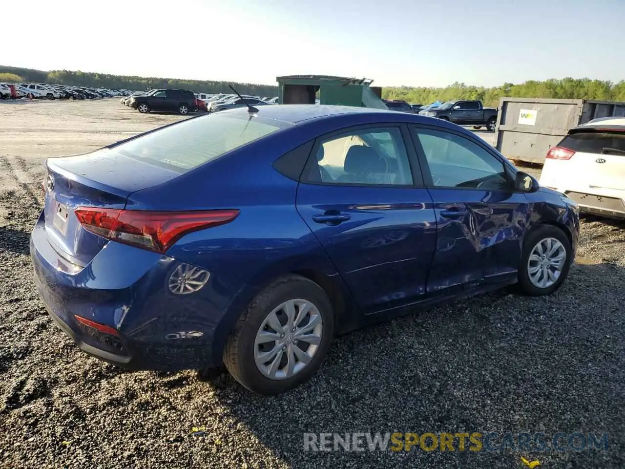 3 fotografías del automóvil dañado 3KPC24A61NE183277 HYUNDAI ACCENT 2022
