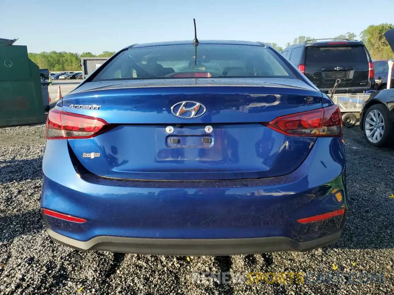 6 fotografías del automóvil dañado 3KPC24A61NE183277 HYUNDAI ACCENT 2022