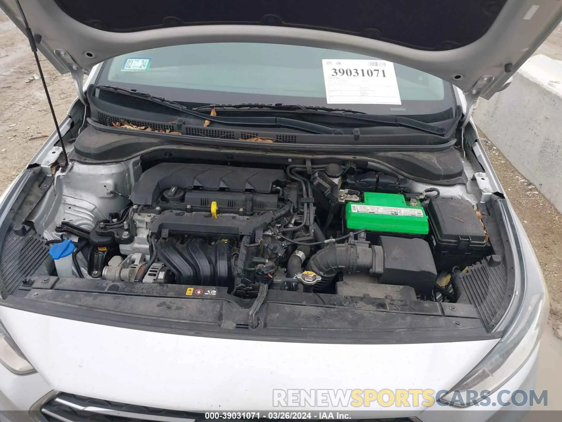 10 fotografías del automóvil dañado 3KPC24A62NE173633 HYUNDAI ACCENT 2022