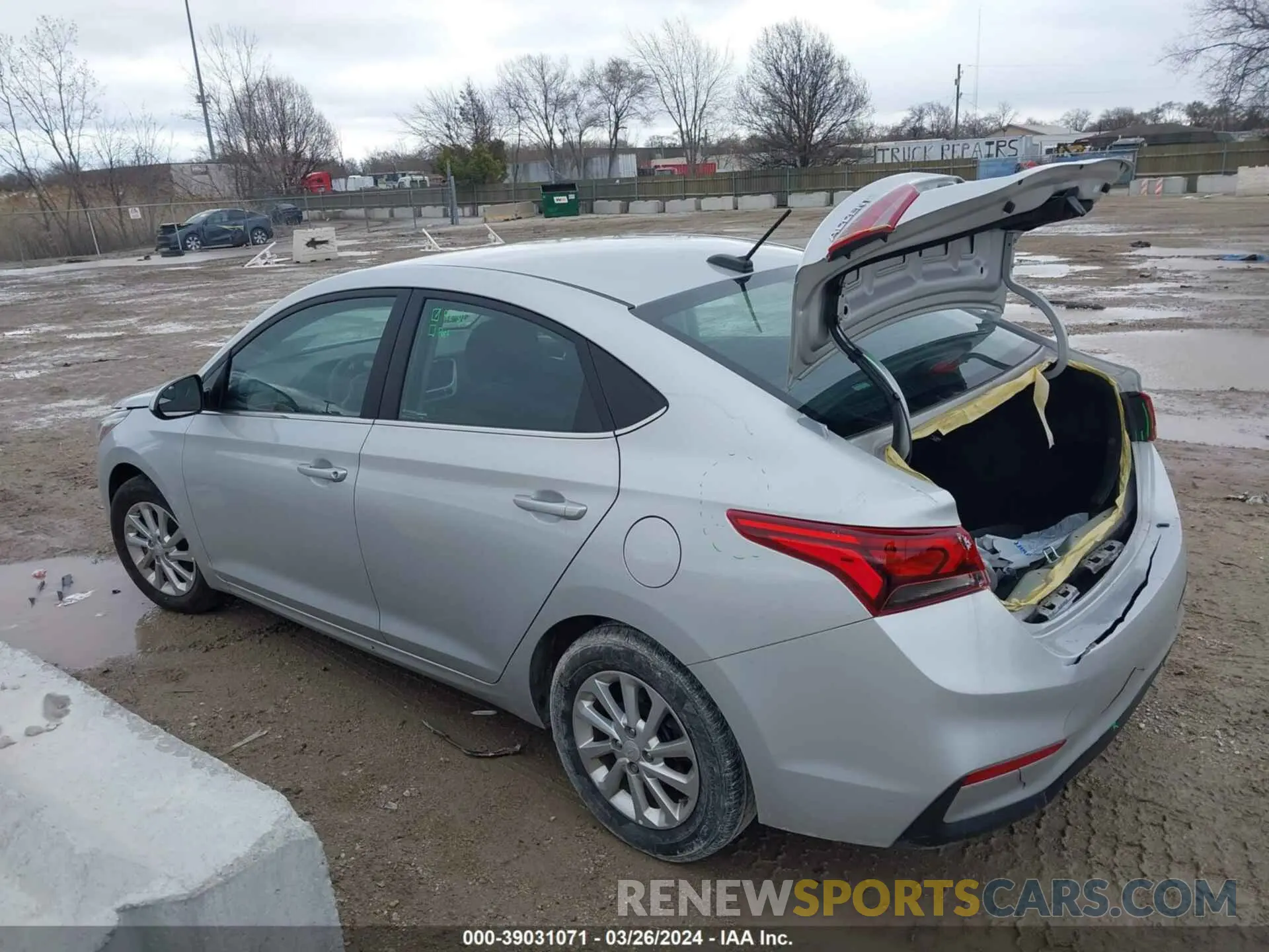 3 fotografías del automóvil dañado 3KPC24A62NE173633 HYUNDAI ACCENT 2022