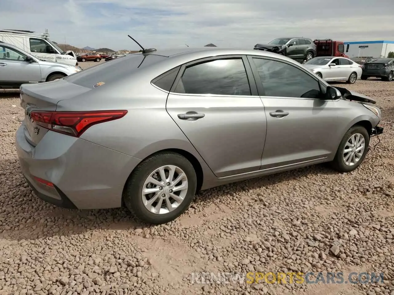 3 fotografías del automóvil dañado 3KPC24A62NE187628 HYUNDAI ACCENT 2022