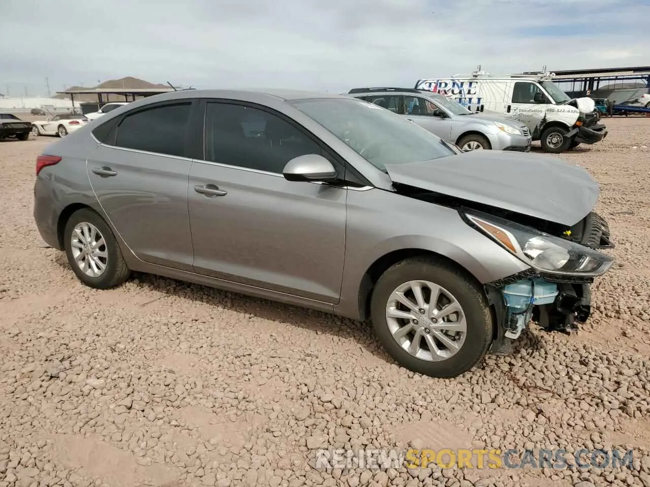 4 fotografías del automóvil dañado 3KPC24A62NE187628 HYUNDAI ACCENT 2022