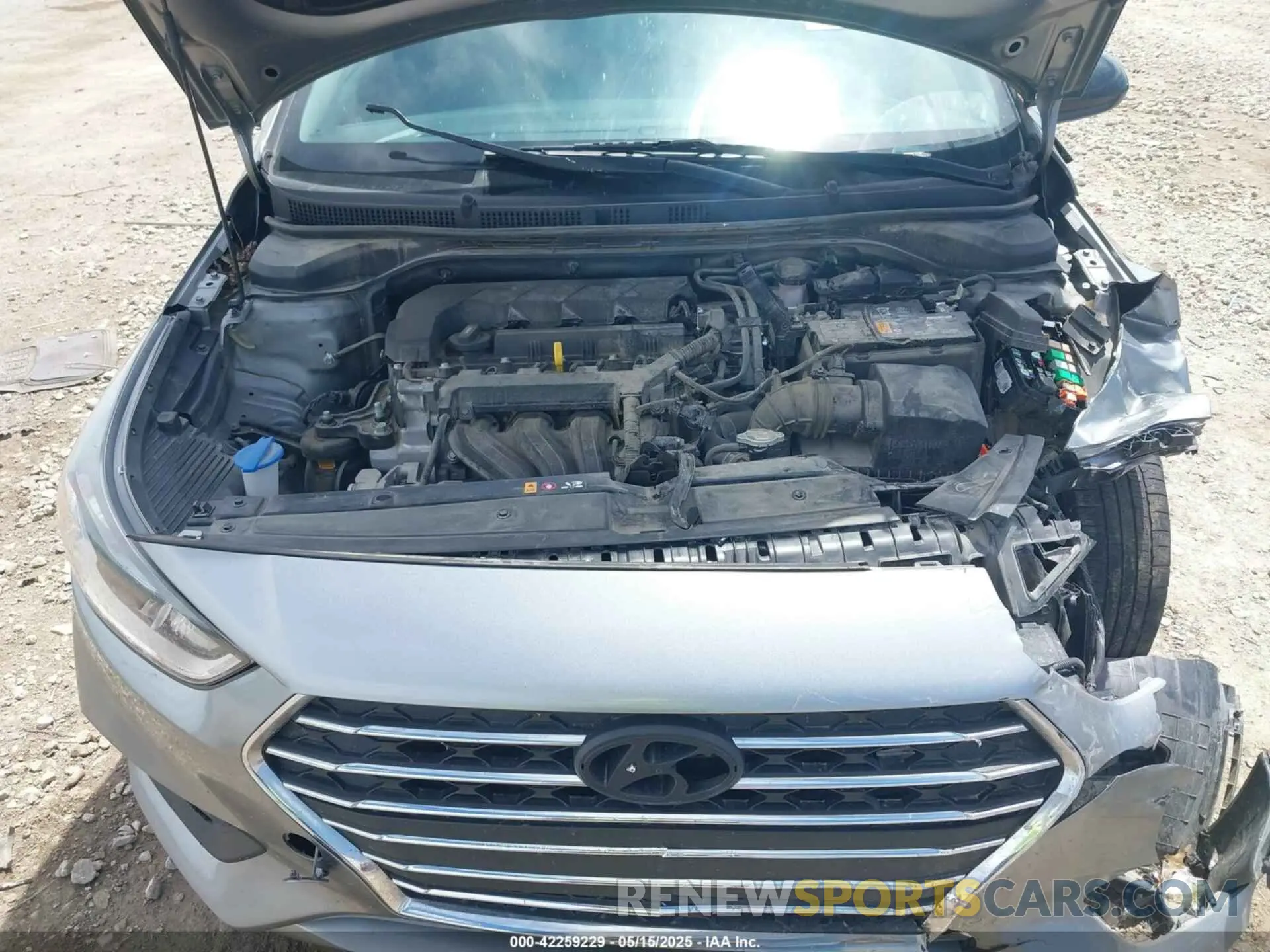 10 fotografías del automóvil dañado 3KPC24A63NE155481 HYUNDAI ACCENT 2022
