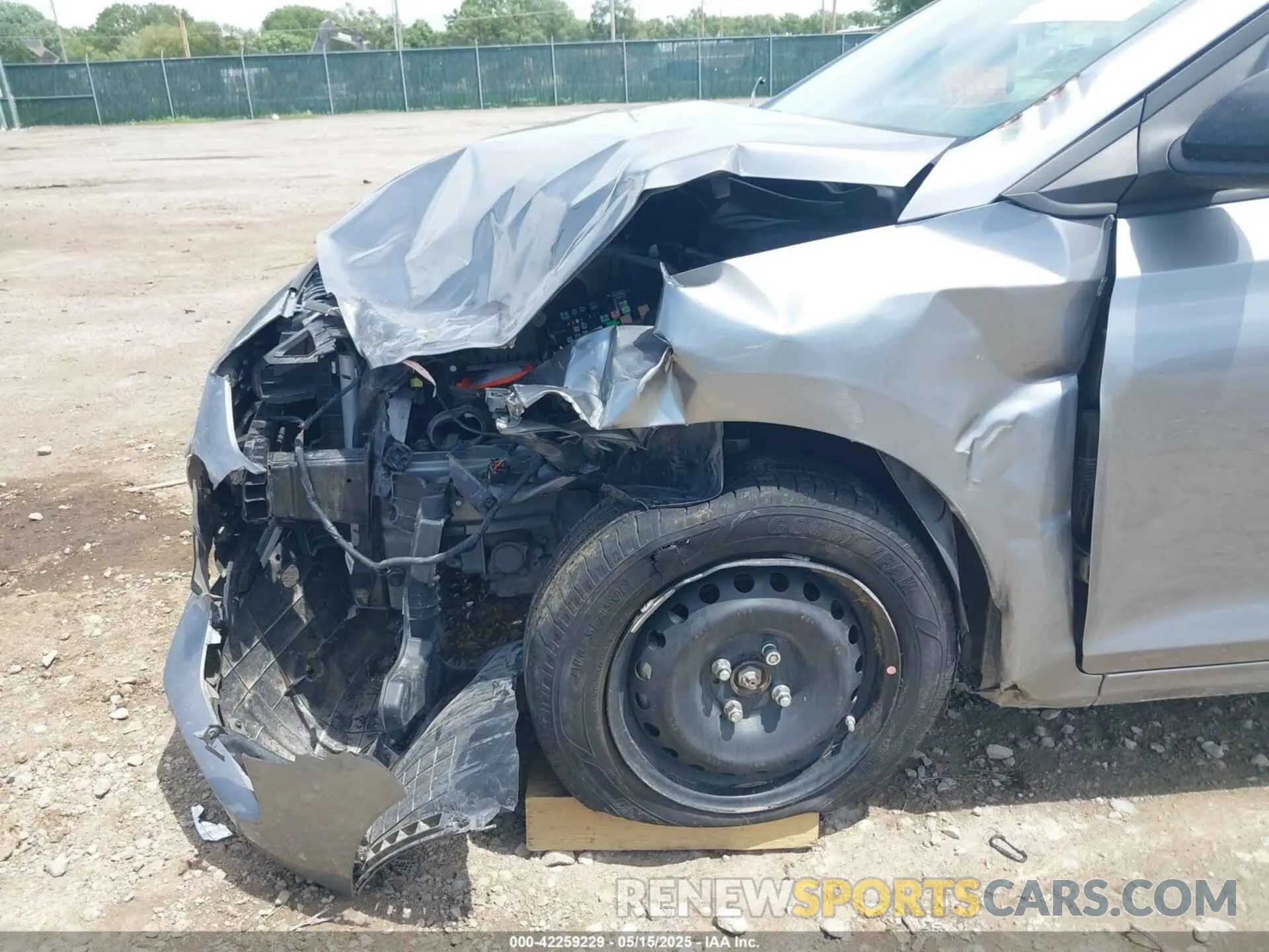6 fotografías del automóvil dañado 3KPC24A63NE155481 HYUNDAI ACCENT 2022