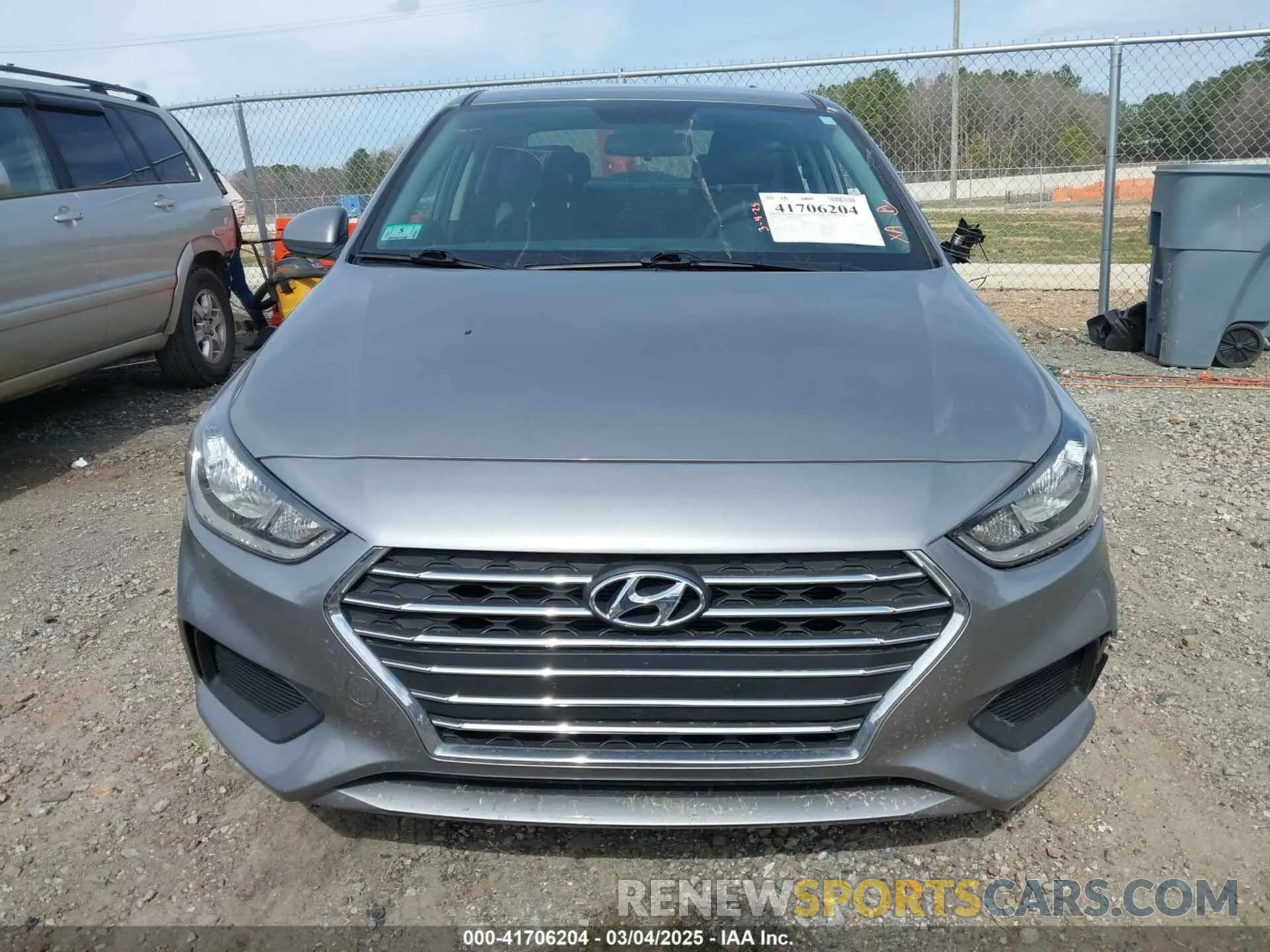 12 fotografías del automóvil dañado 3KPC24A63NE169851 HYUNDAI ACCENT 2022