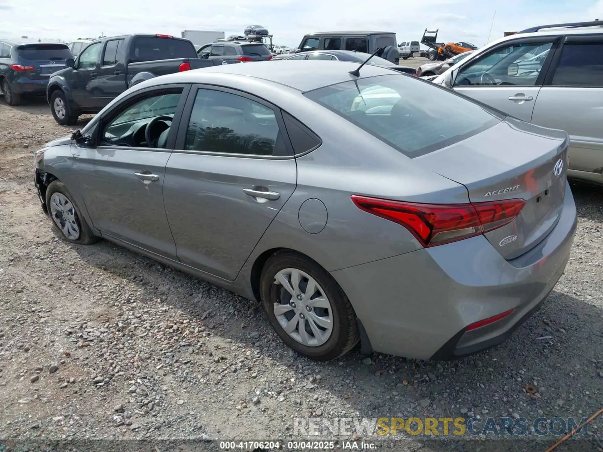 3 fotografías del automóvil dañado 3KPC24A63NE169851 HYUNDAI ACCENT 2022