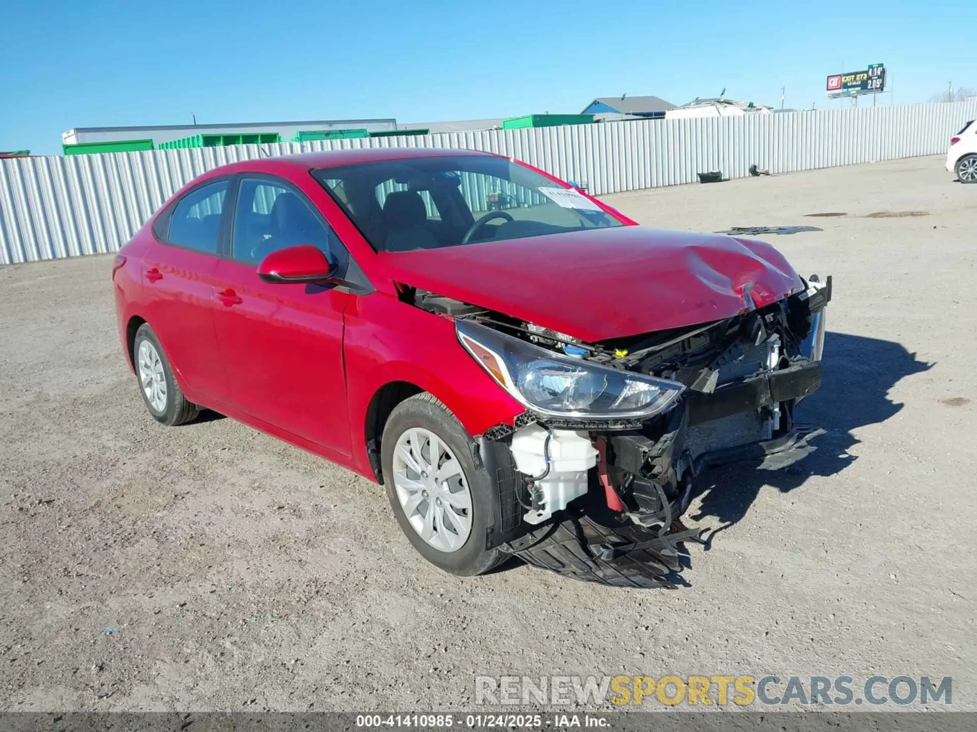 1 fotografías del automóvil dañado 3KPC24A63NE178131 HYUNDAI ACCENT 2022