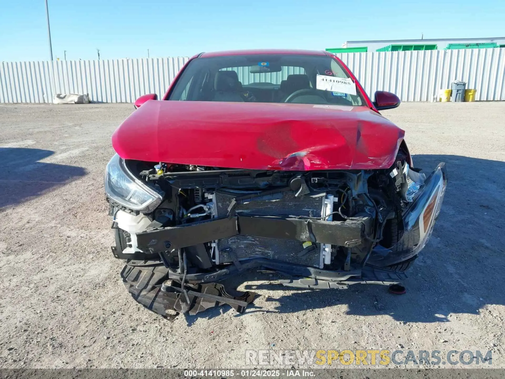 12 fotografías del automóvil dañado 3KPC24A63NE178131 HYUNDAI ACCENT 2022