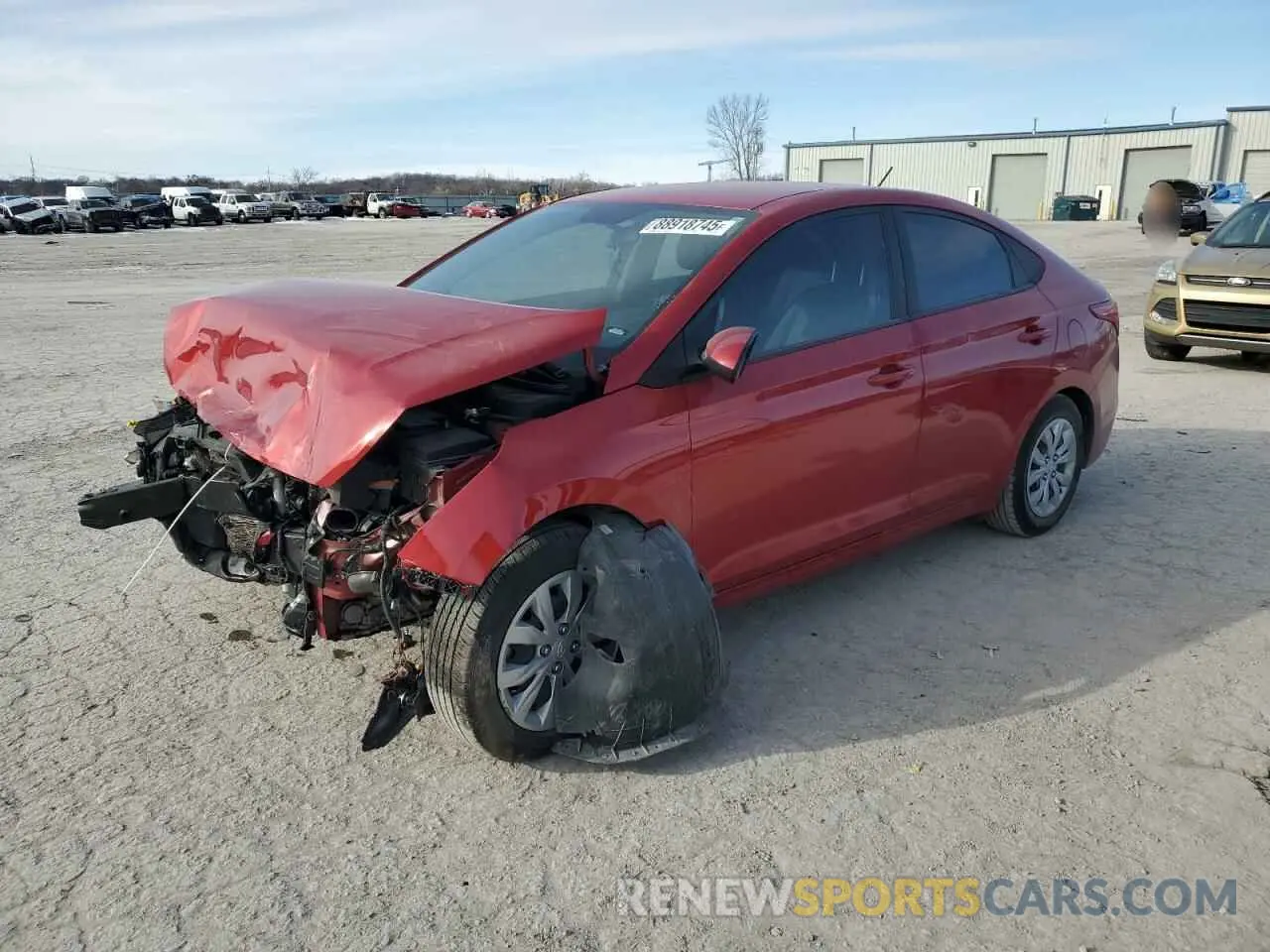 1 fotografías del automóvil dañado 3KPC24A64NE171673 HYUNDAI ACCENT 2022