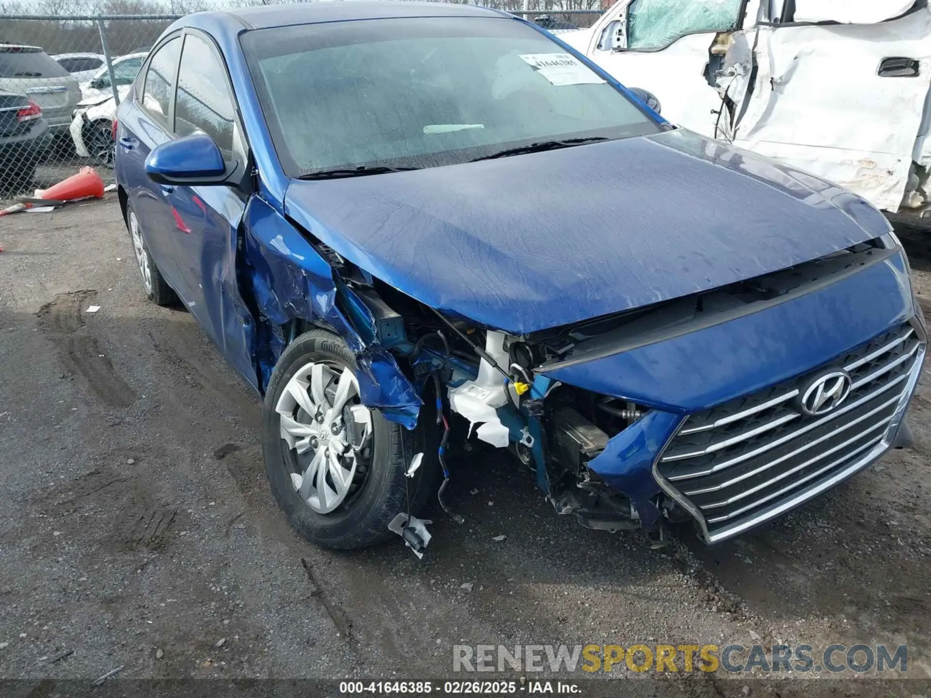 6 fotografías del automóvil dañado 3KPC24A64NE177005 HYUNDAI ACCENT 2022