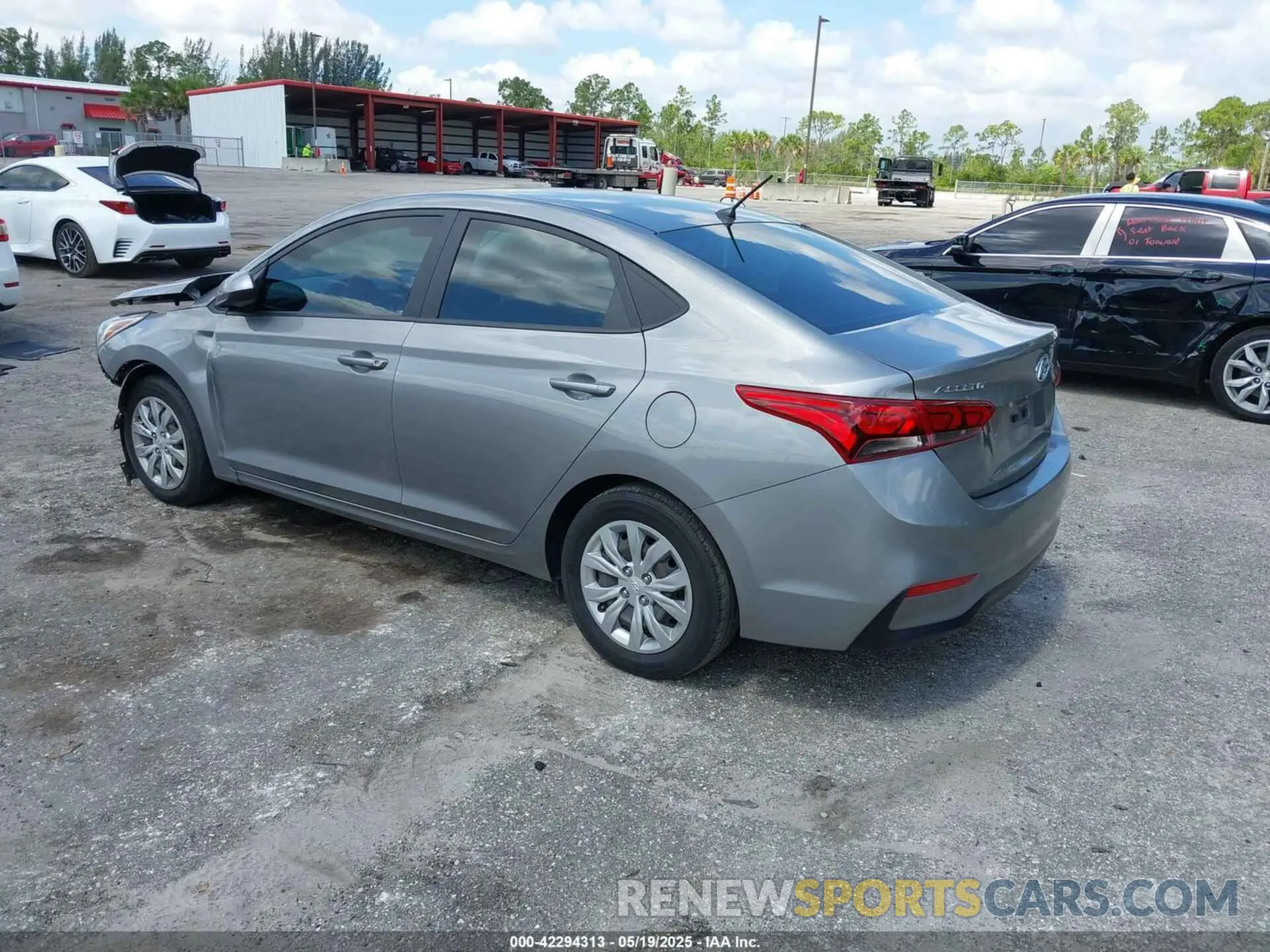 3 fotografías del automóvil dañado 3KPC24A64NE177618 HYUNDAI ACCENT 2022