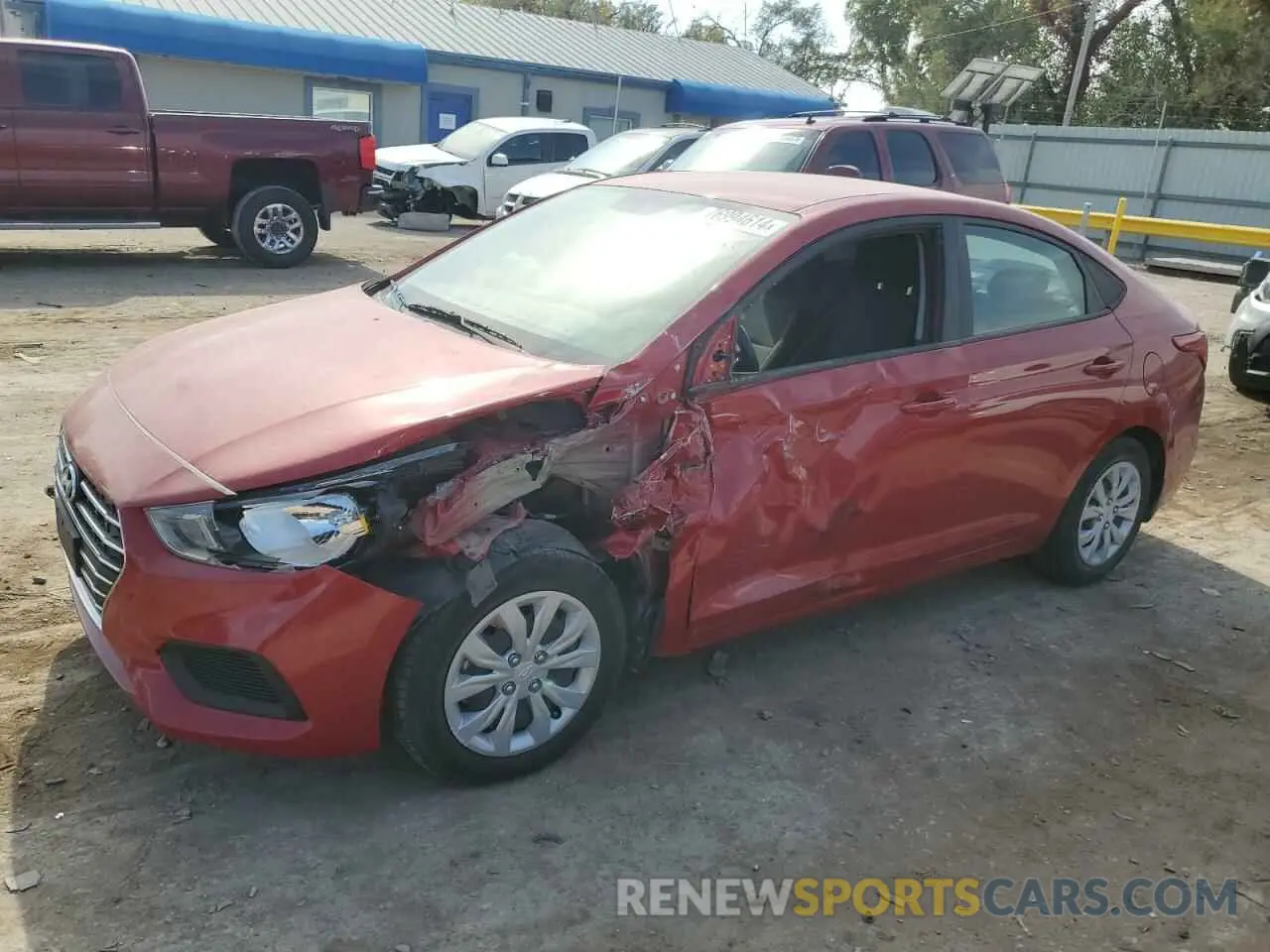 1 fotografías del automóvil dañado 3KPC24A65NE159144 HYUNDAI ACCENT 2022