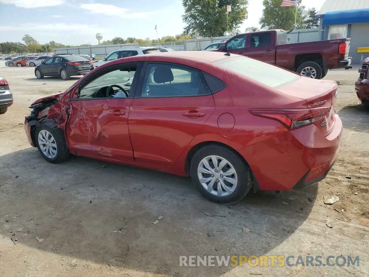 2 fotografías del automóvil dañado 3KPC24A65NE159144 HYUNDAI ACCENT 2022