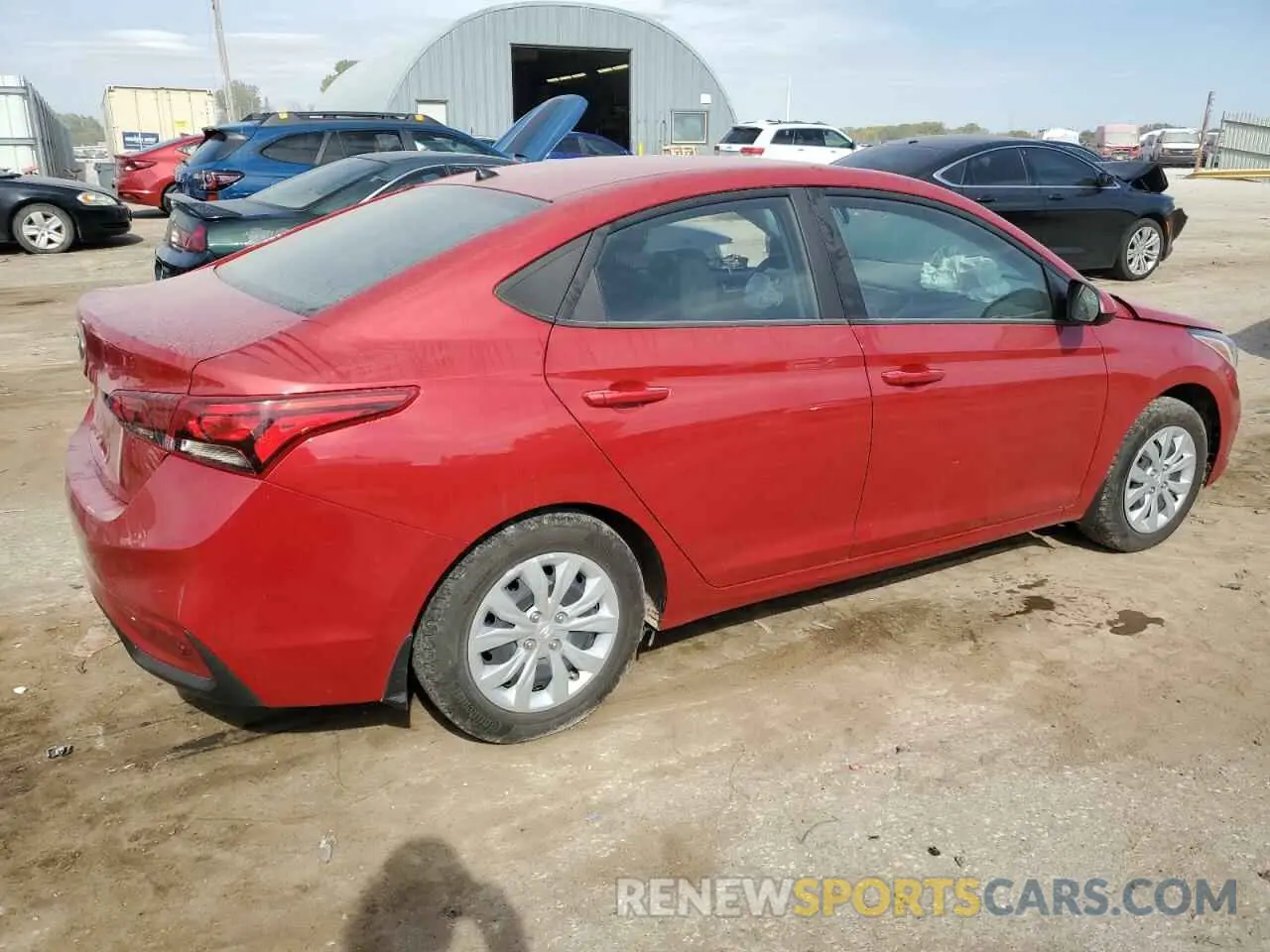 3 fotografías del automóvil dañado 3KPC24A65NE159144 HYUNDAI ACCENT 2022